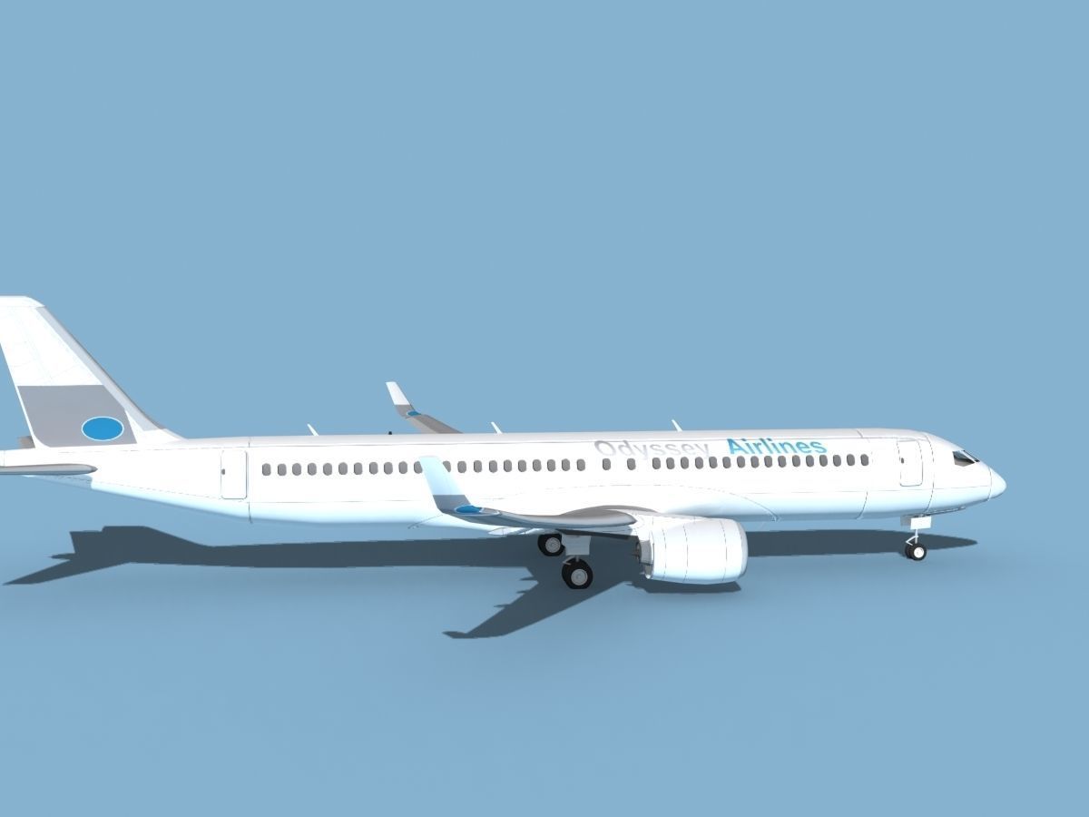 Airbus A220-300 Odyssey 3D model_4
