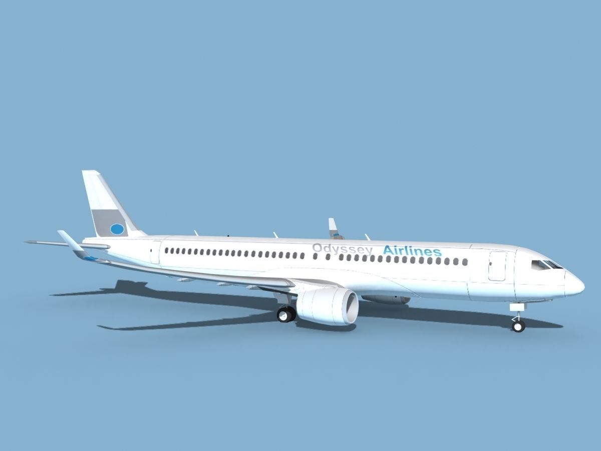 Airbus A220-300 Odyssey 3D model_3