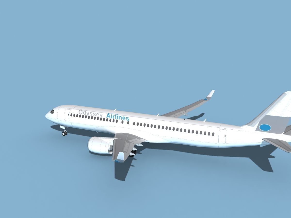 Airbus A220-300 Odyssey 3D model_8