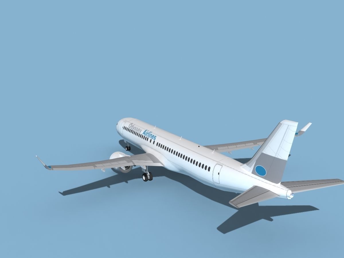 Airbus A220-300 Odyssey 3D model_7