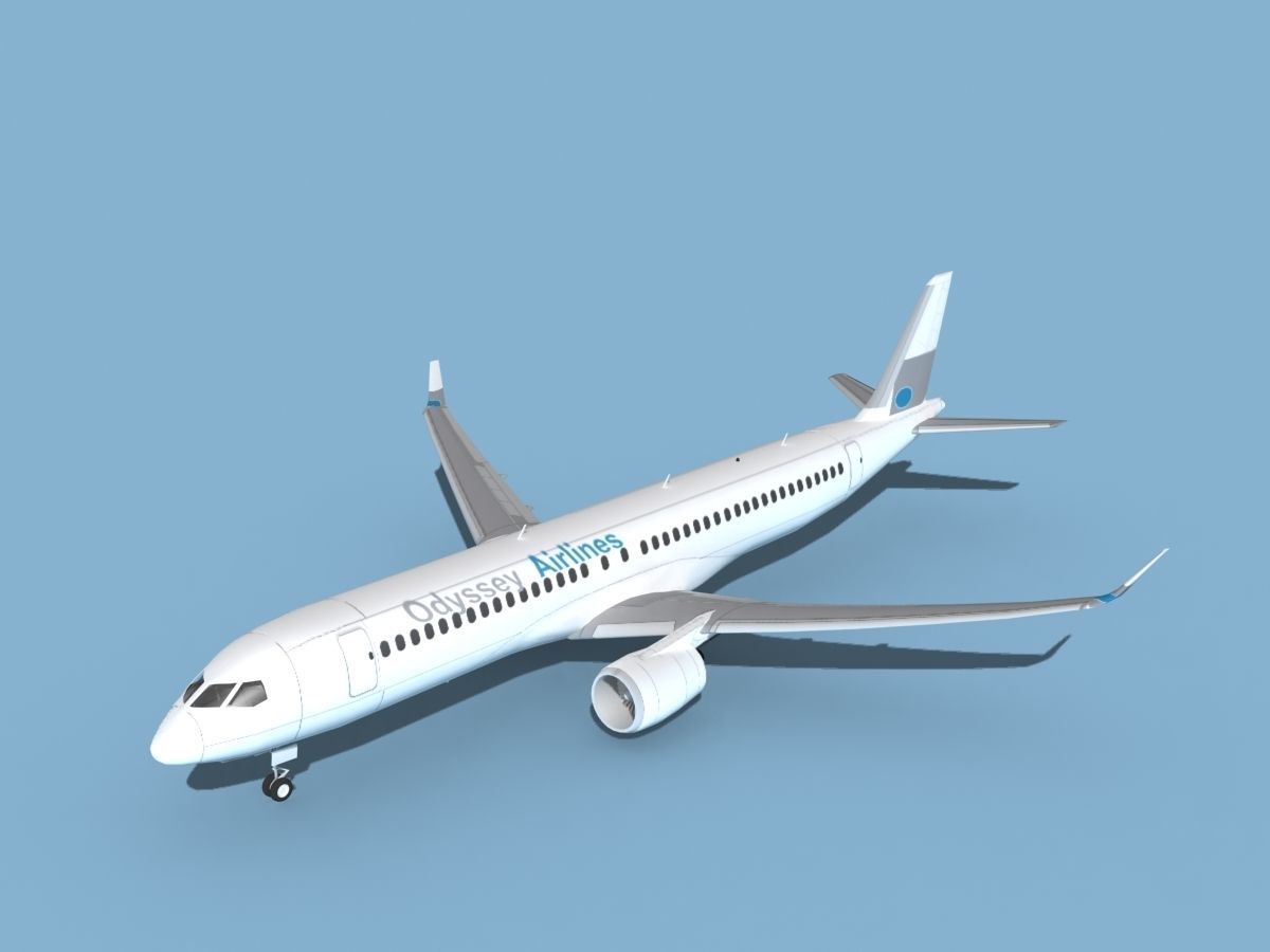 Airbus A220-300 Odyssey 3D model_10
