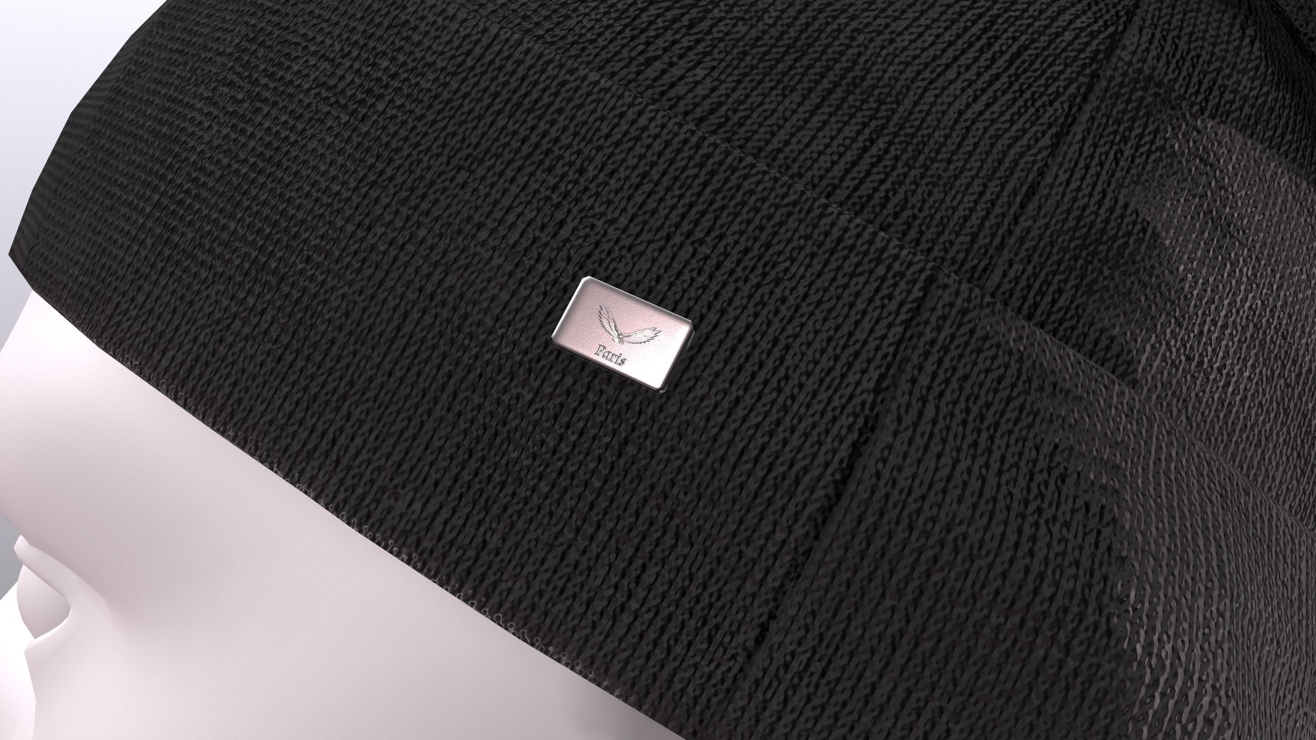 Beanie Hat Low-poly 3D model_15