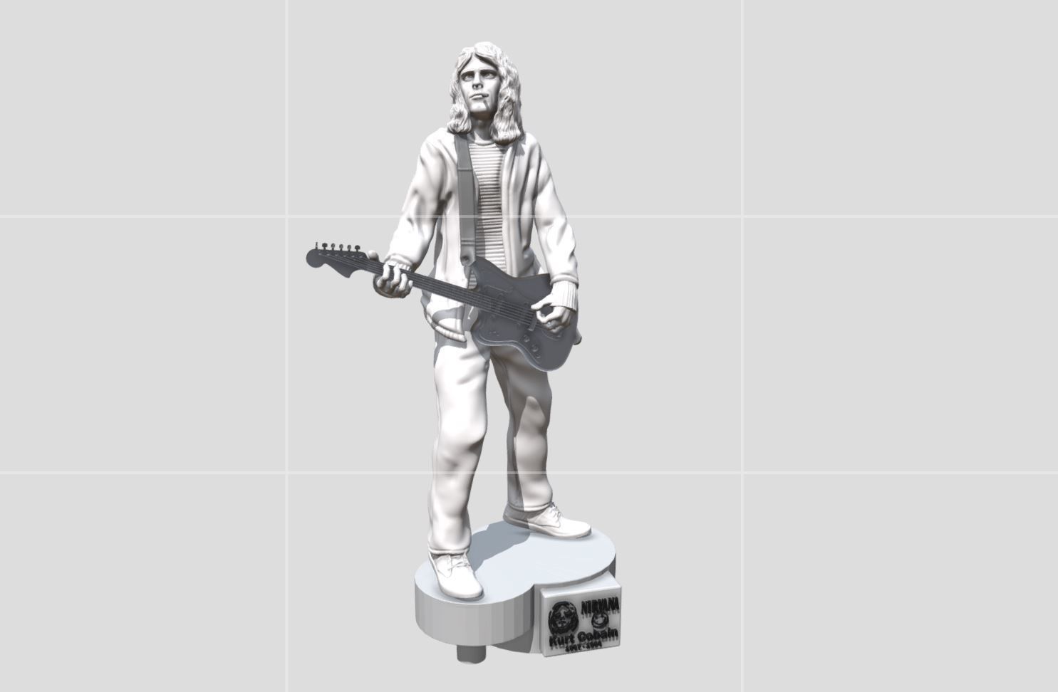 KURT COBAIN - 3DPRINTING 3D model 3D printable | CGTrader