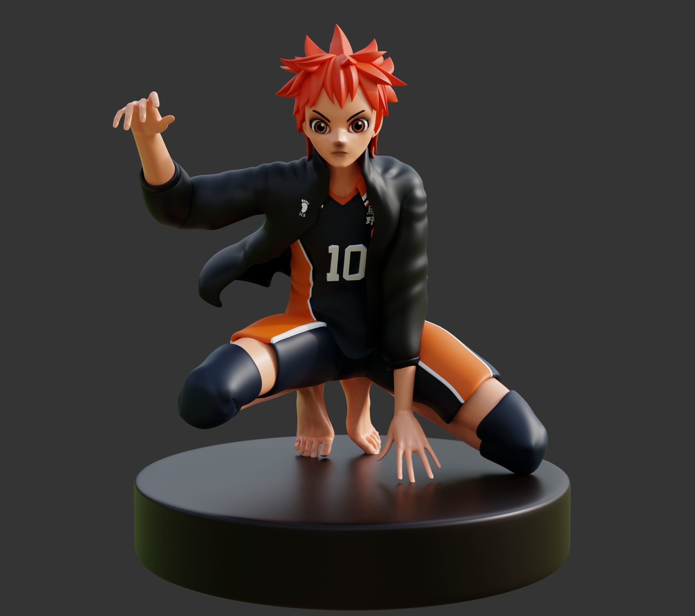 Shoyo Hinata  3D print model_3