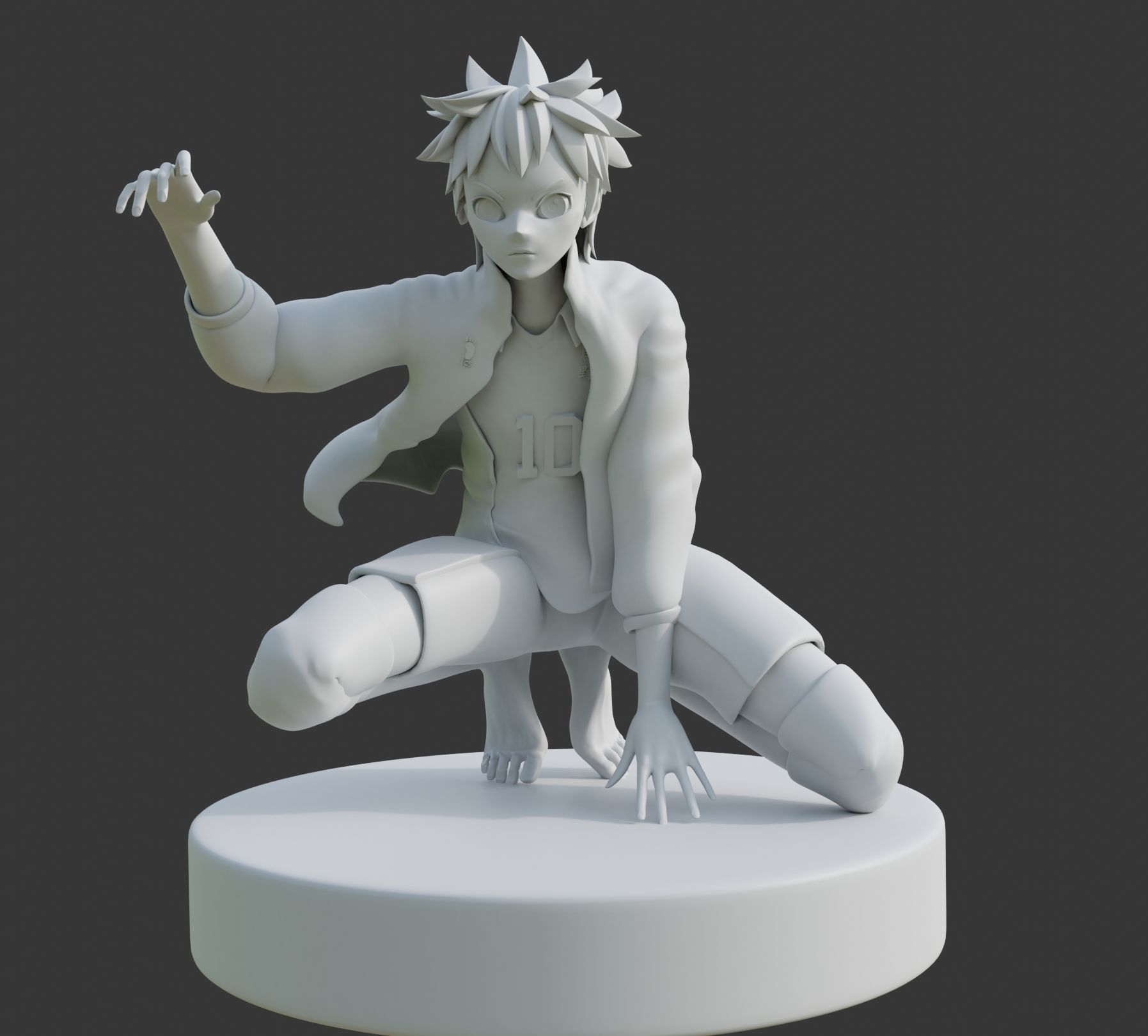 Shoyo Hinata  3D print model_1