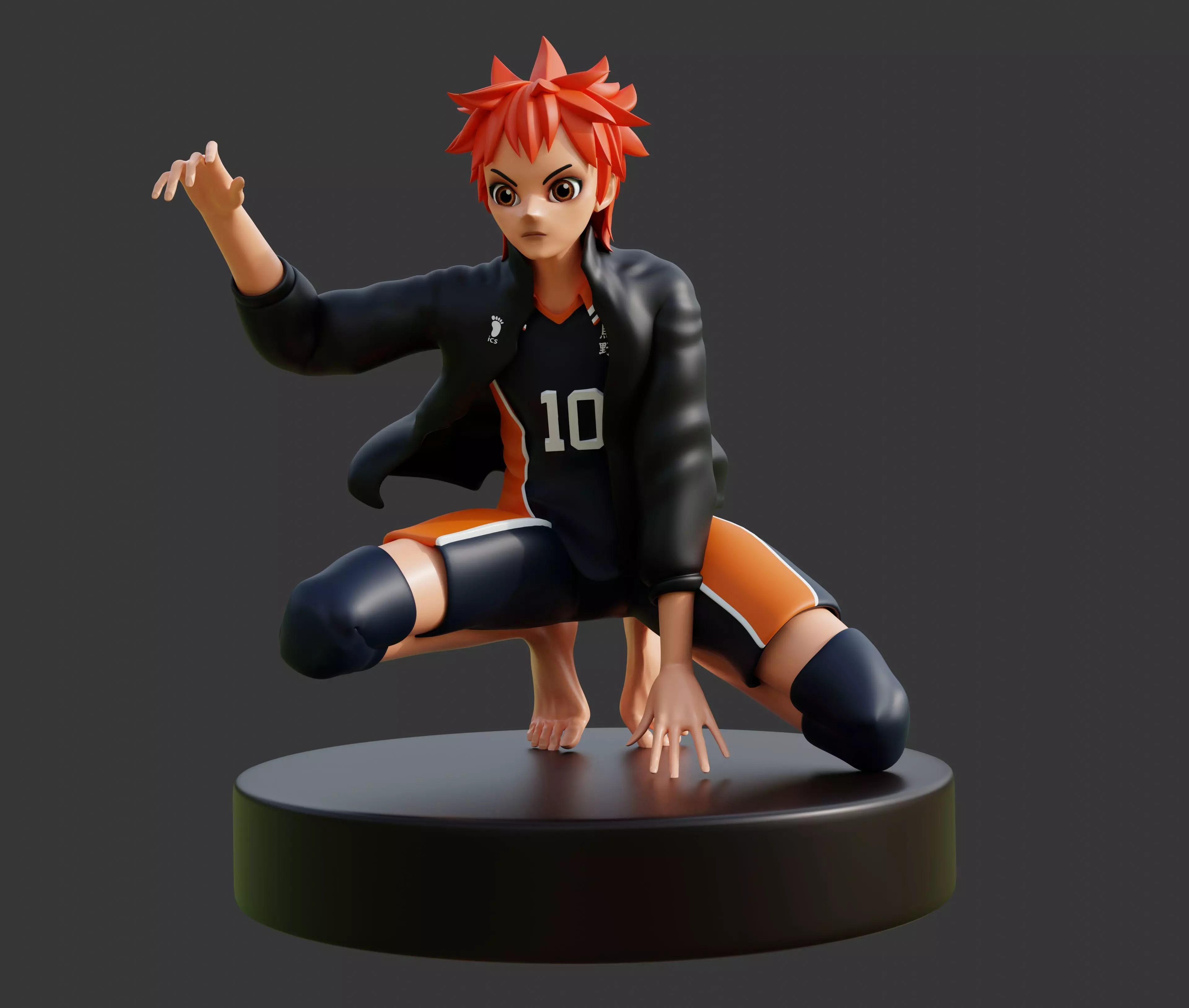 Shoyo Hinata  3D print model_0