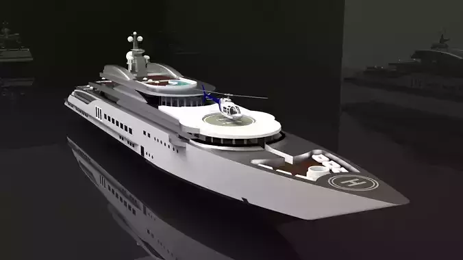 Yacht Luxury 3D model