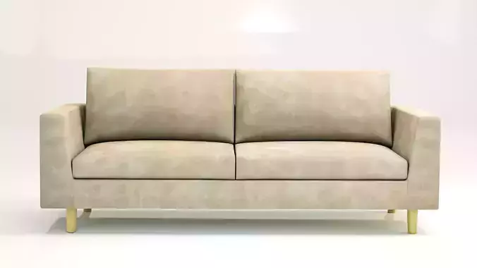 Couch leather sofa with gold legs