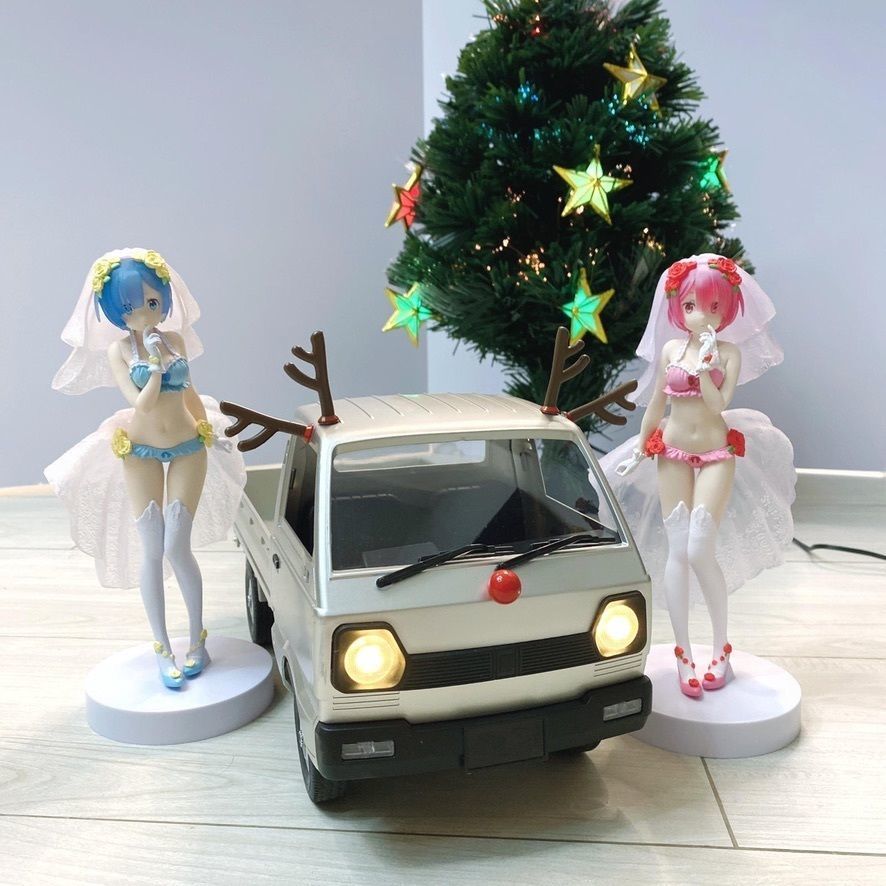 Christmas Reindeer Set for RC Car and Figure 3D print model_4