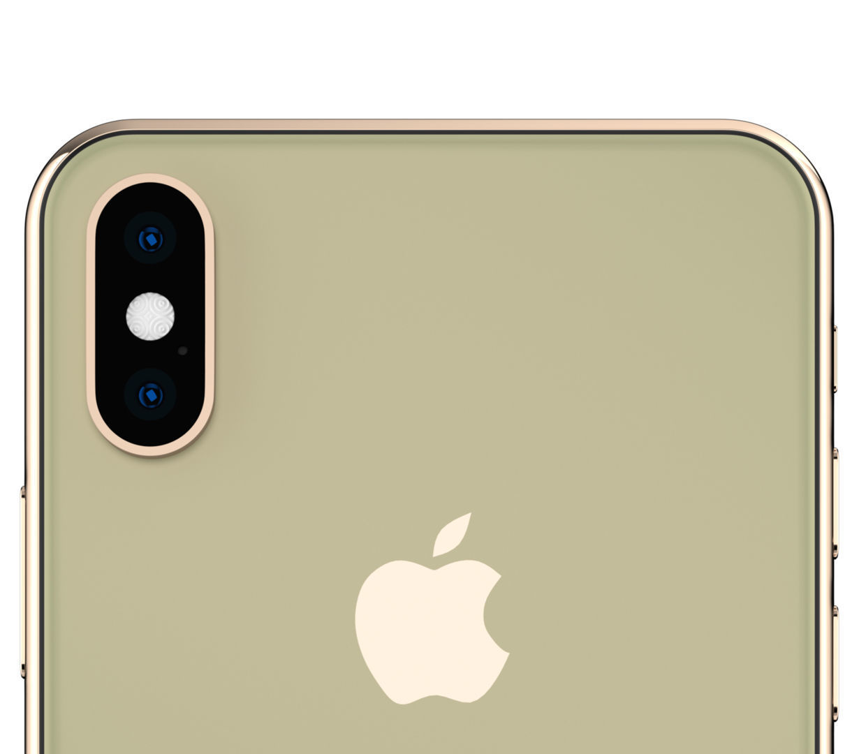 Apple iPhone Xs Max Gold Low-poly 3D model_14