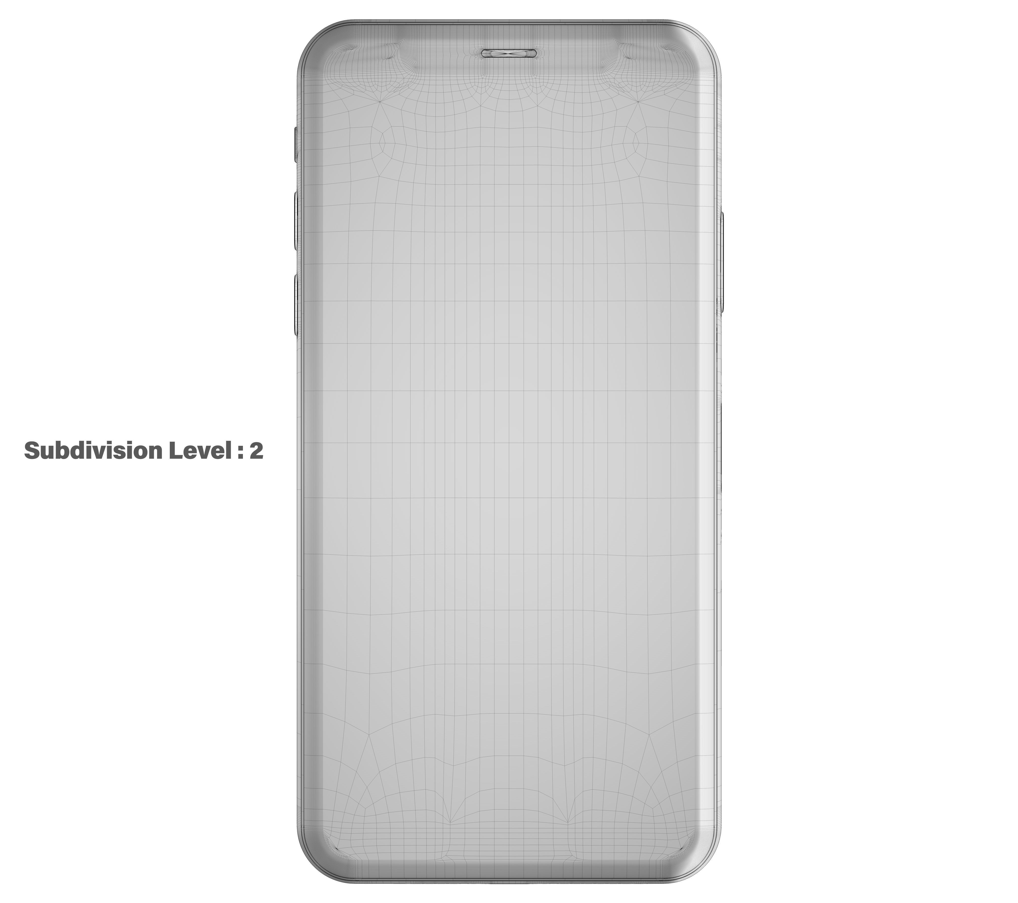 Apple iPhone Xs Max Gold Low-poly 3D model_16