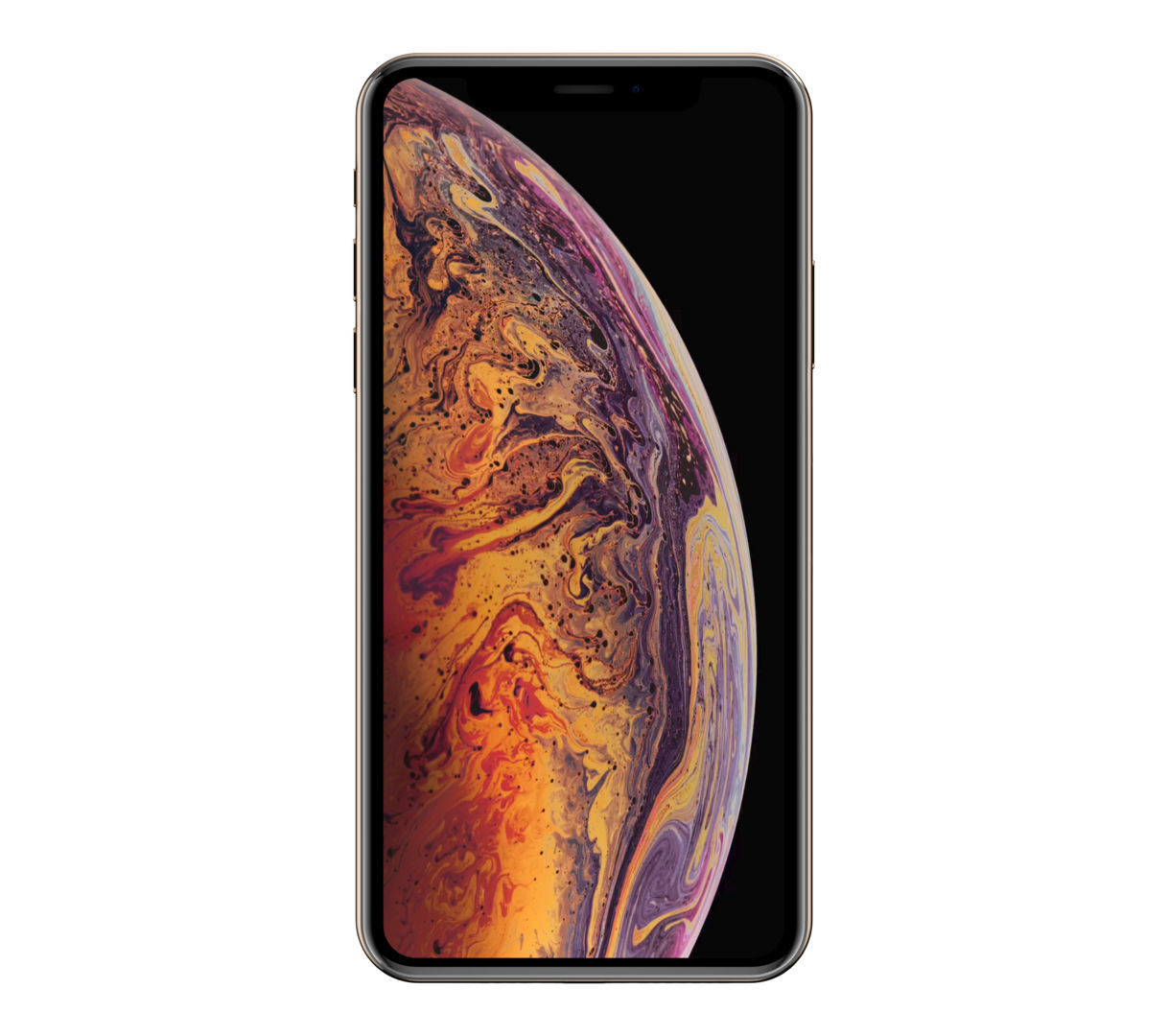 Apple iPhone Xs Max Gold Low-poly 3D model_3