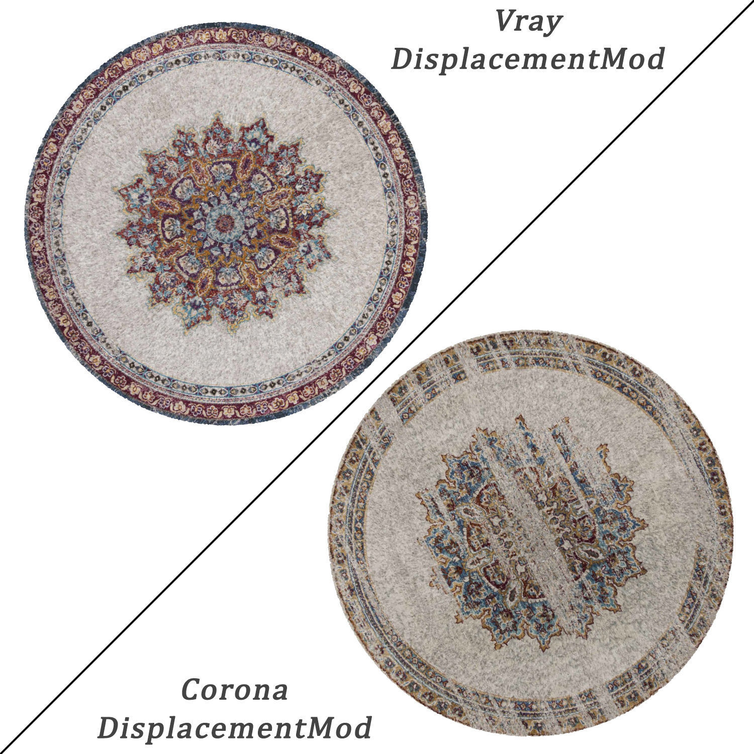 Round Rug Set 107 3D model_1