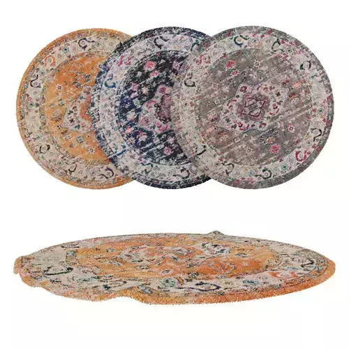 Round Rug Set 108