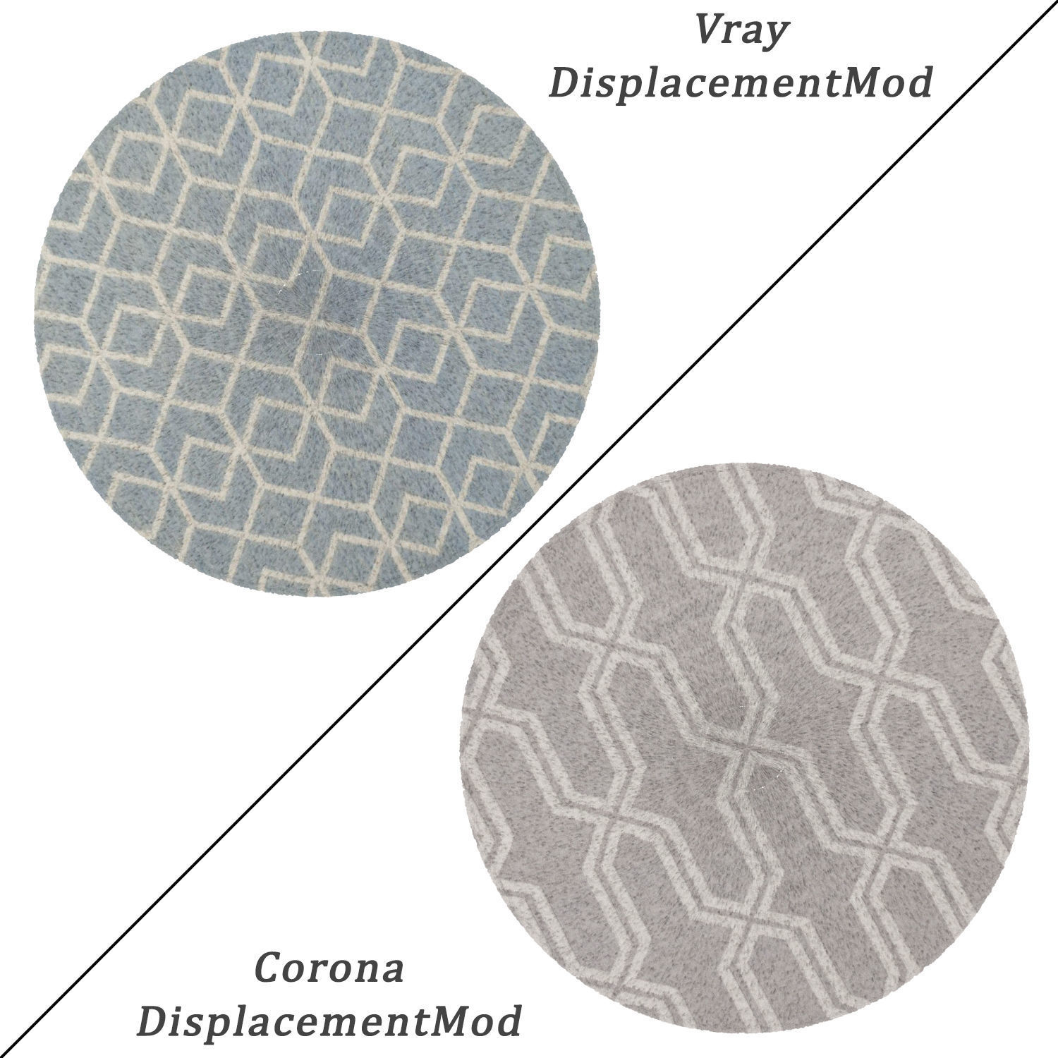 Round Rug Set 109 3D model_1