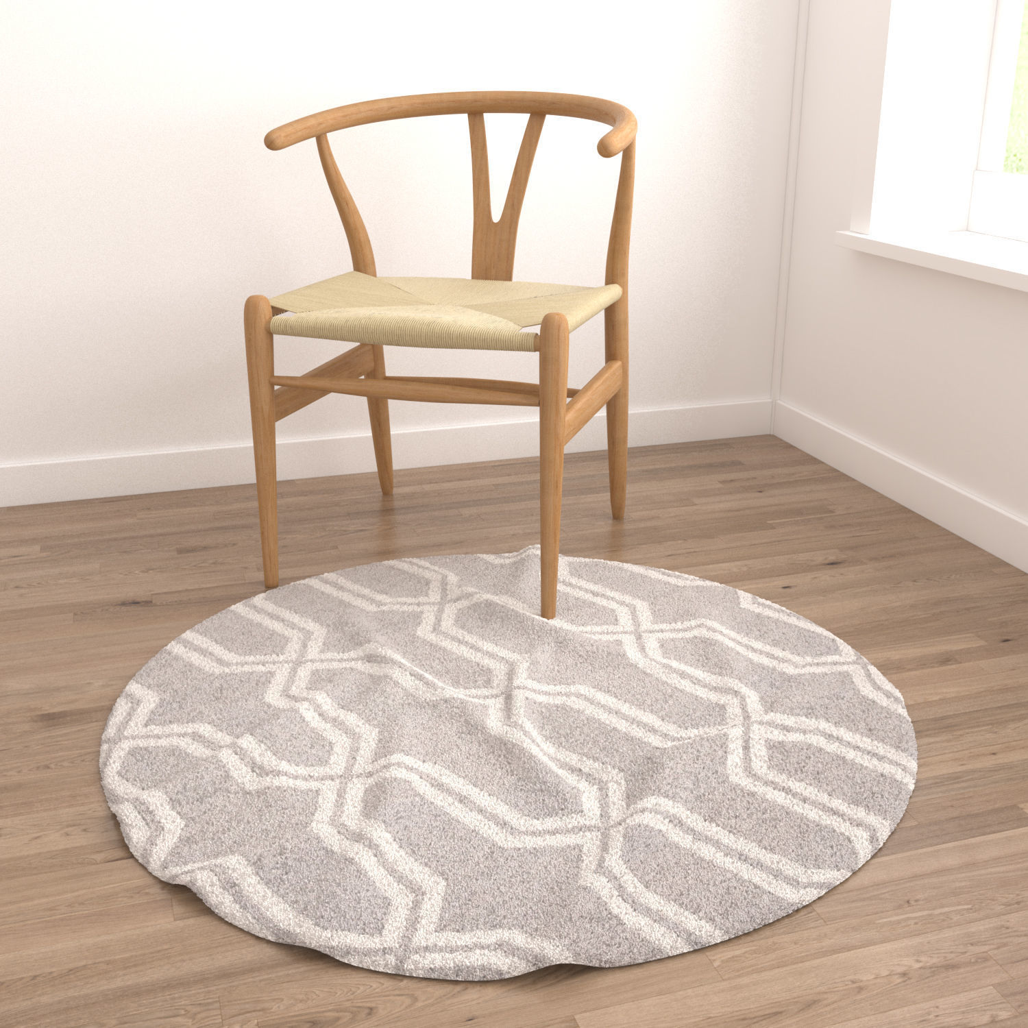 Round Rug Set 109 3D model_3