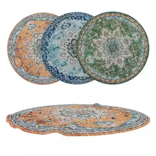 Round Rug Set 111