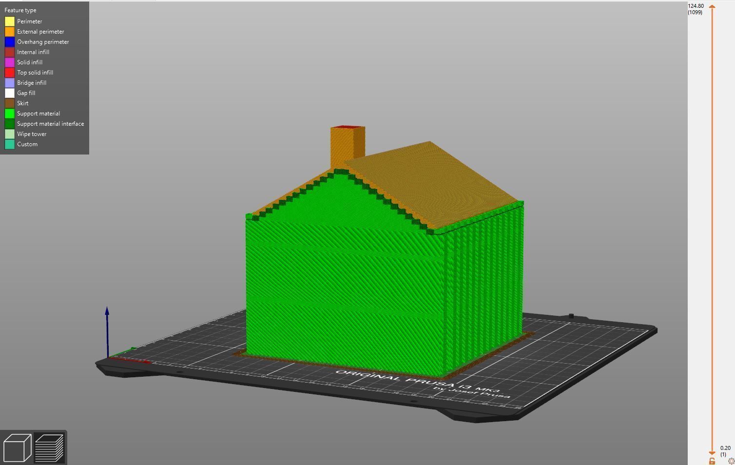 Christmas Light House 2 3D print model_2