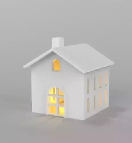 Christmas Light House 2 3D print model