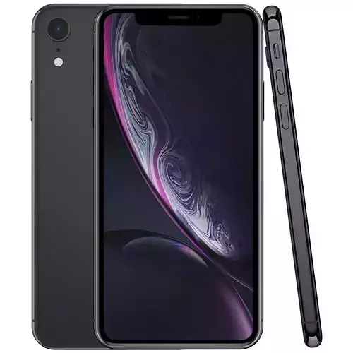 Apple iPhone XR Black Low-poly 3D model