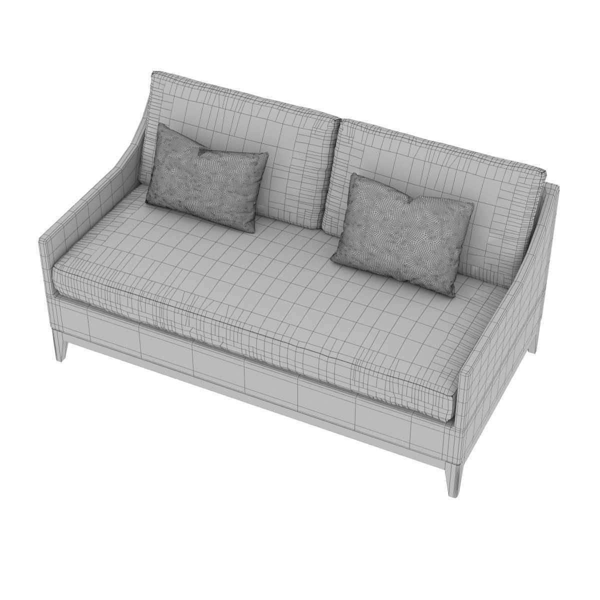 Restoration Hardware 62 inch PARAISO SOFA 3D model_10