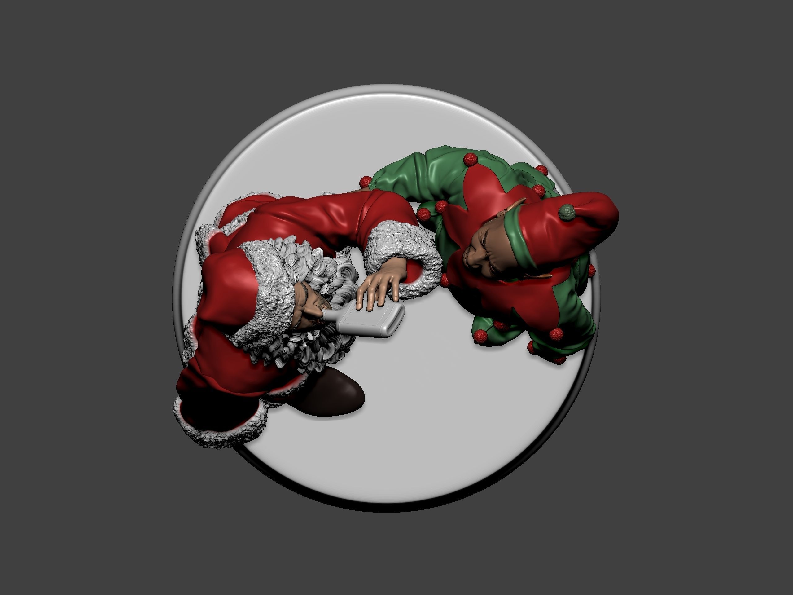 Bad Santa movie characters Willie and Marcus 3D print model_52