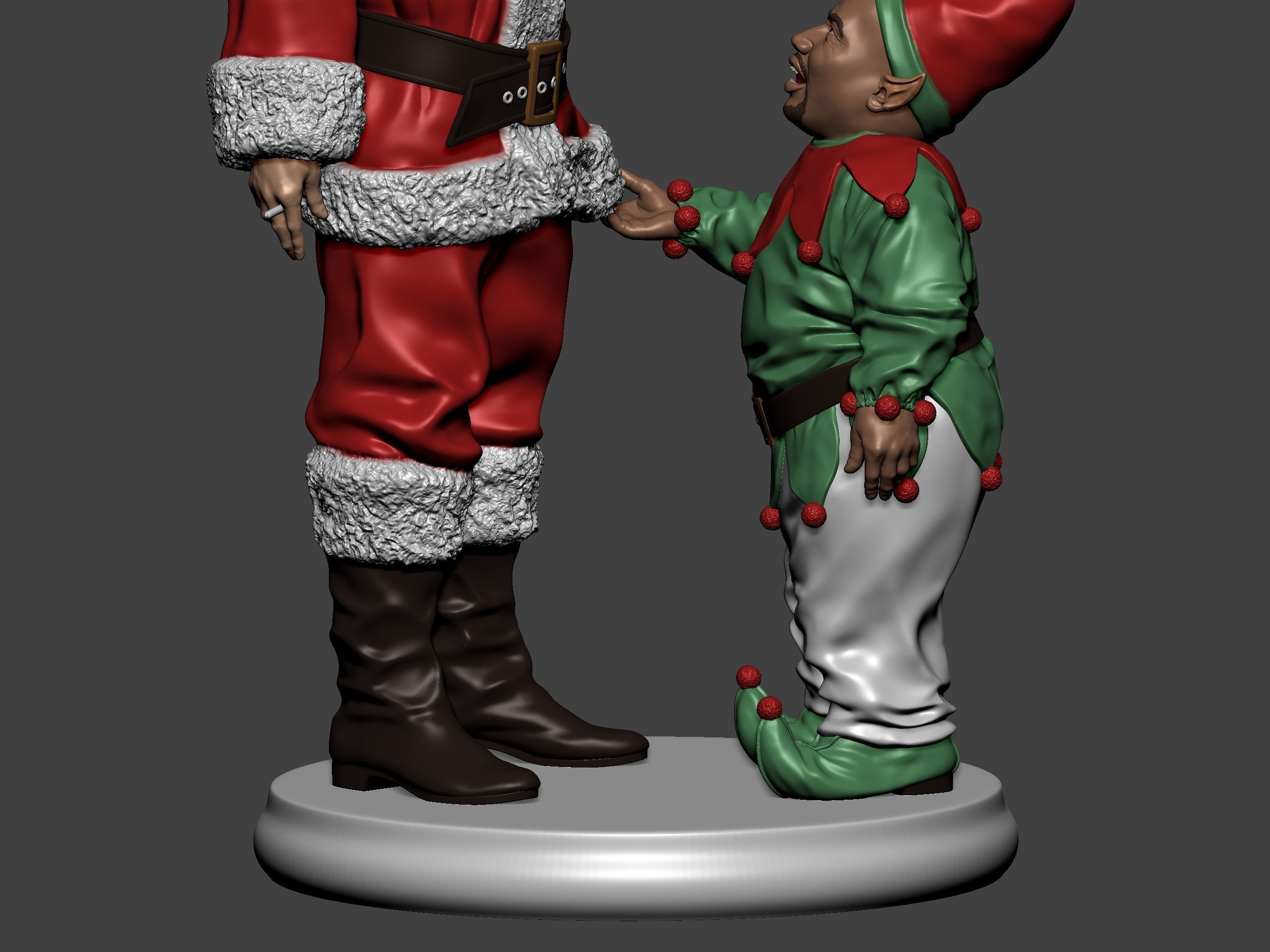 Bad Santa movie characters Willie and Marcus 3D print model_36