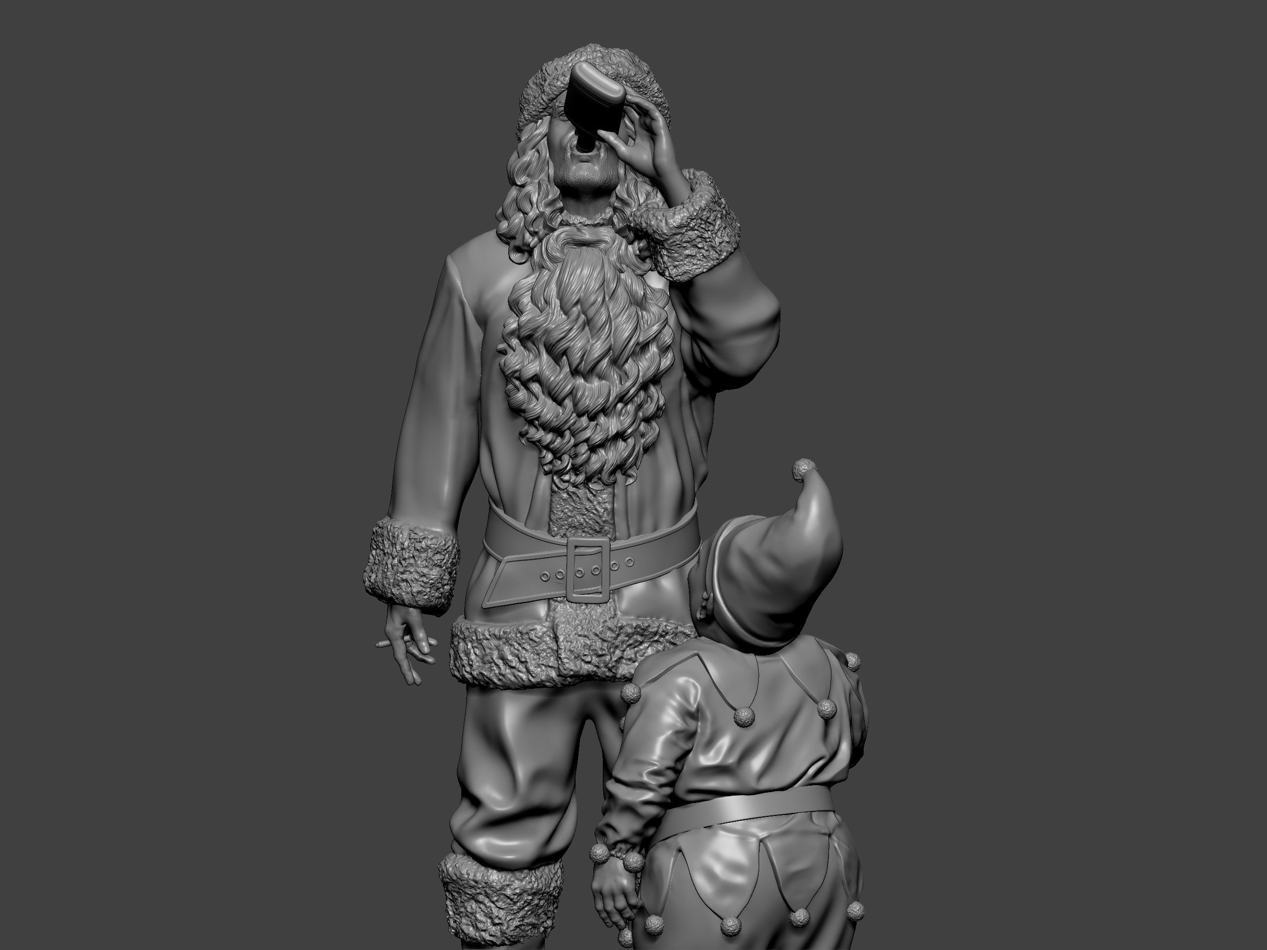 Bad Santa movie characters Willie and Marcus 3D print model_25