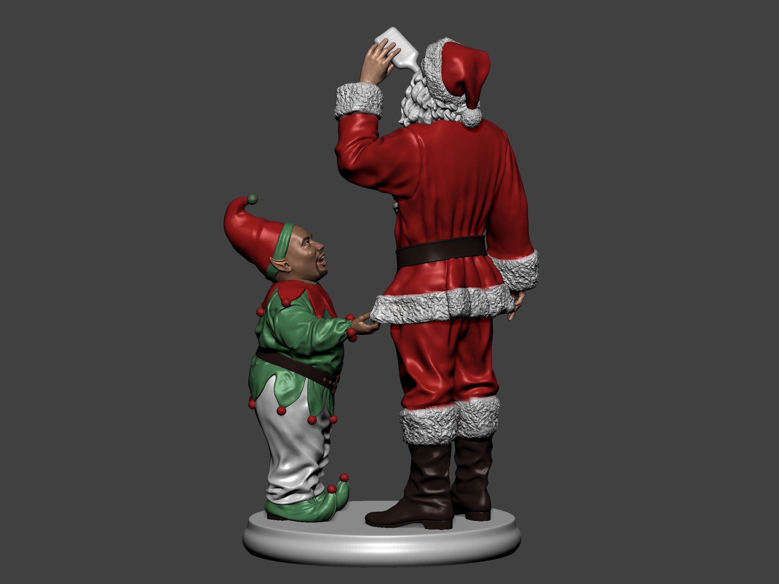 Bad Santa movie characters Willie and Marcus 3D print model_12