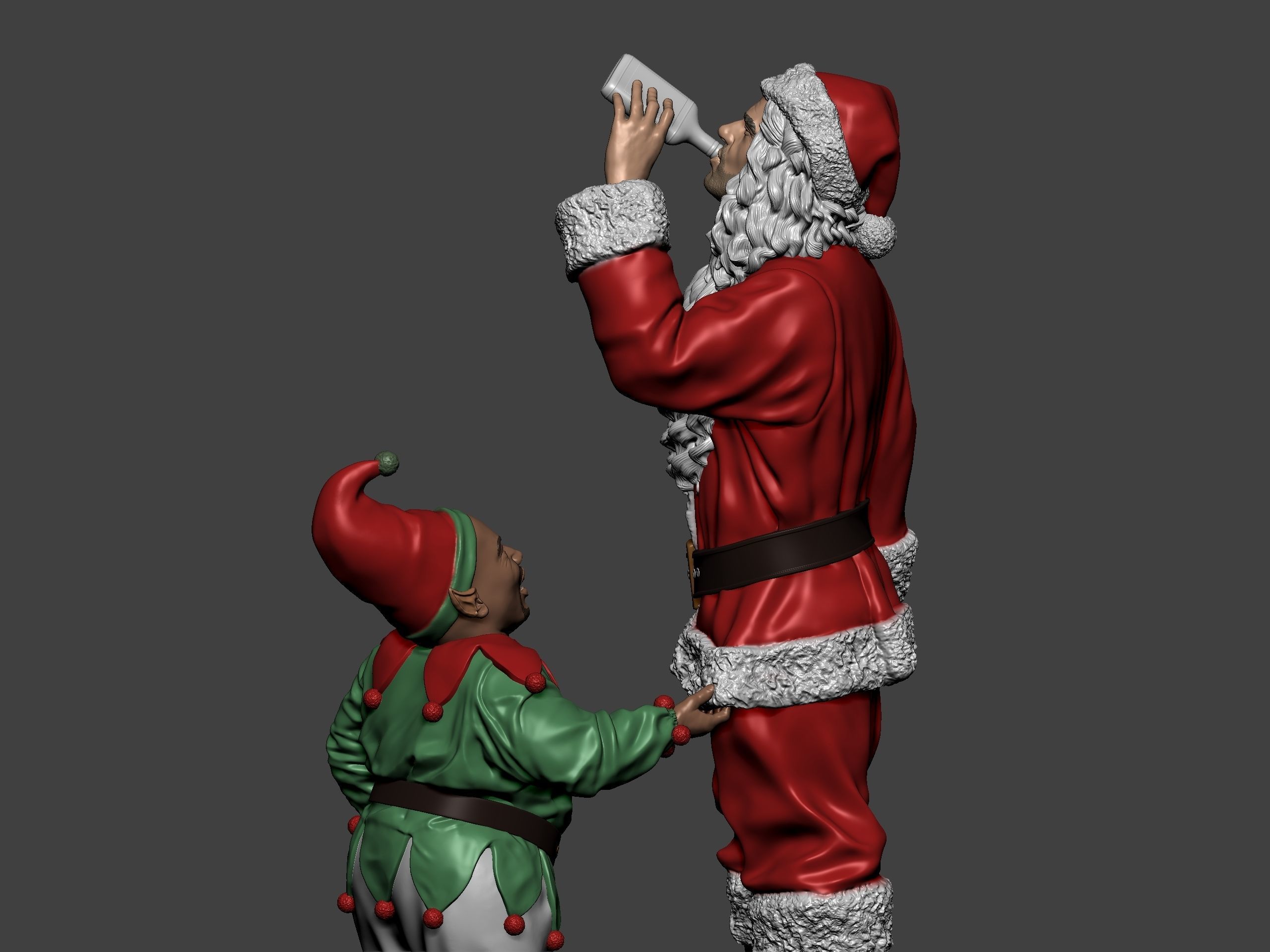 Bad Santa movie characters Willie and Marcus 3D print model_28