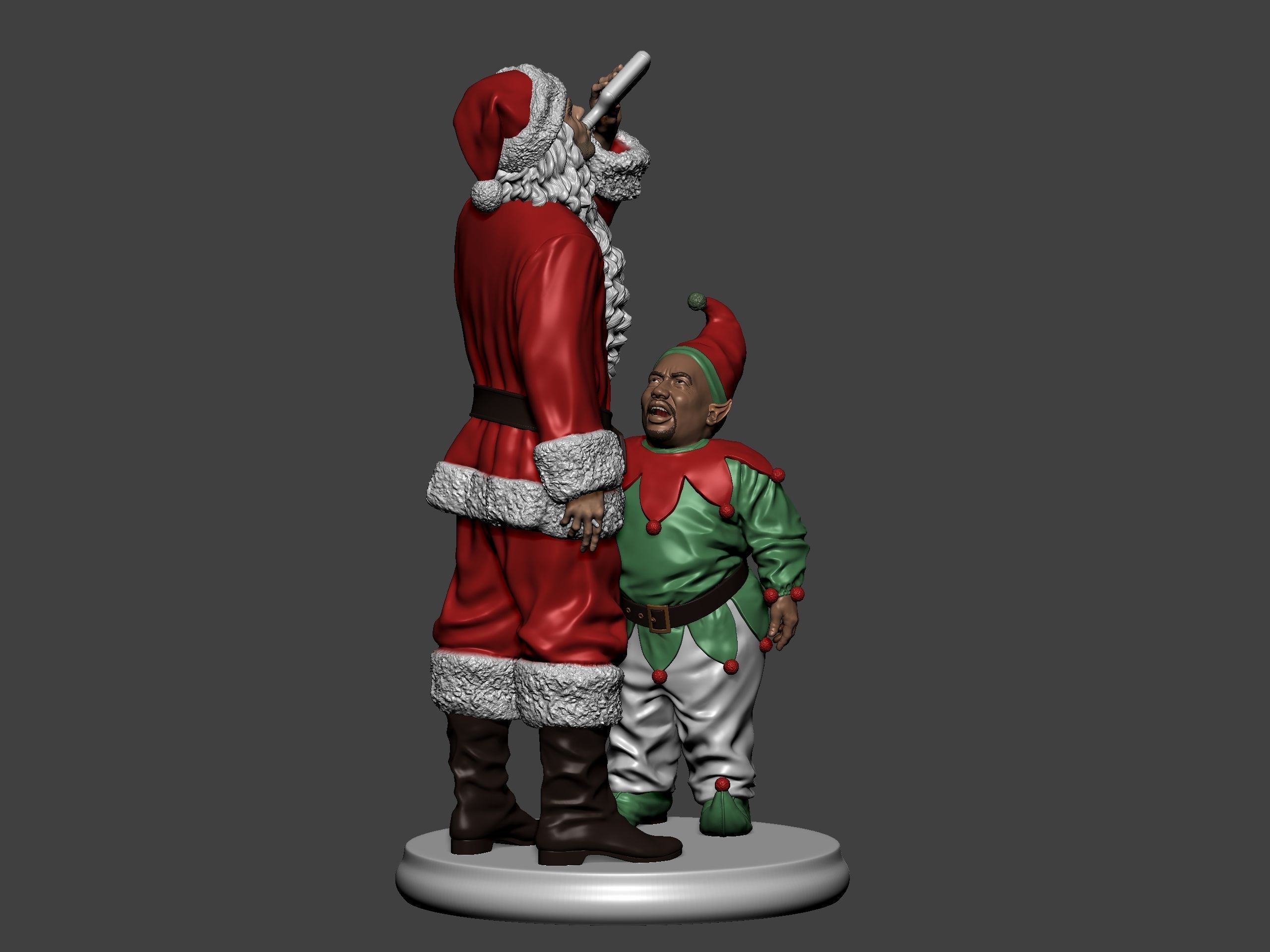 Bad Santa movie characters Willie and Marcus 3D print model_18