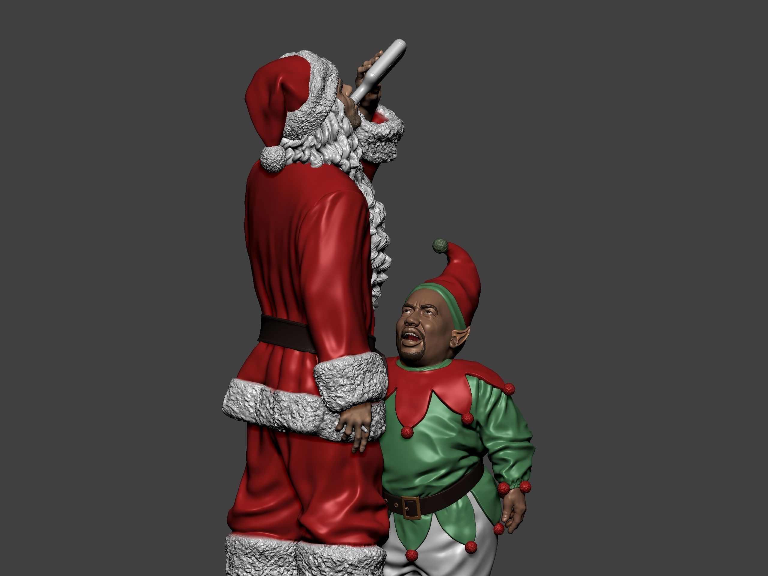Bad Santa movie characters Willie and Marcus 3D print model_34