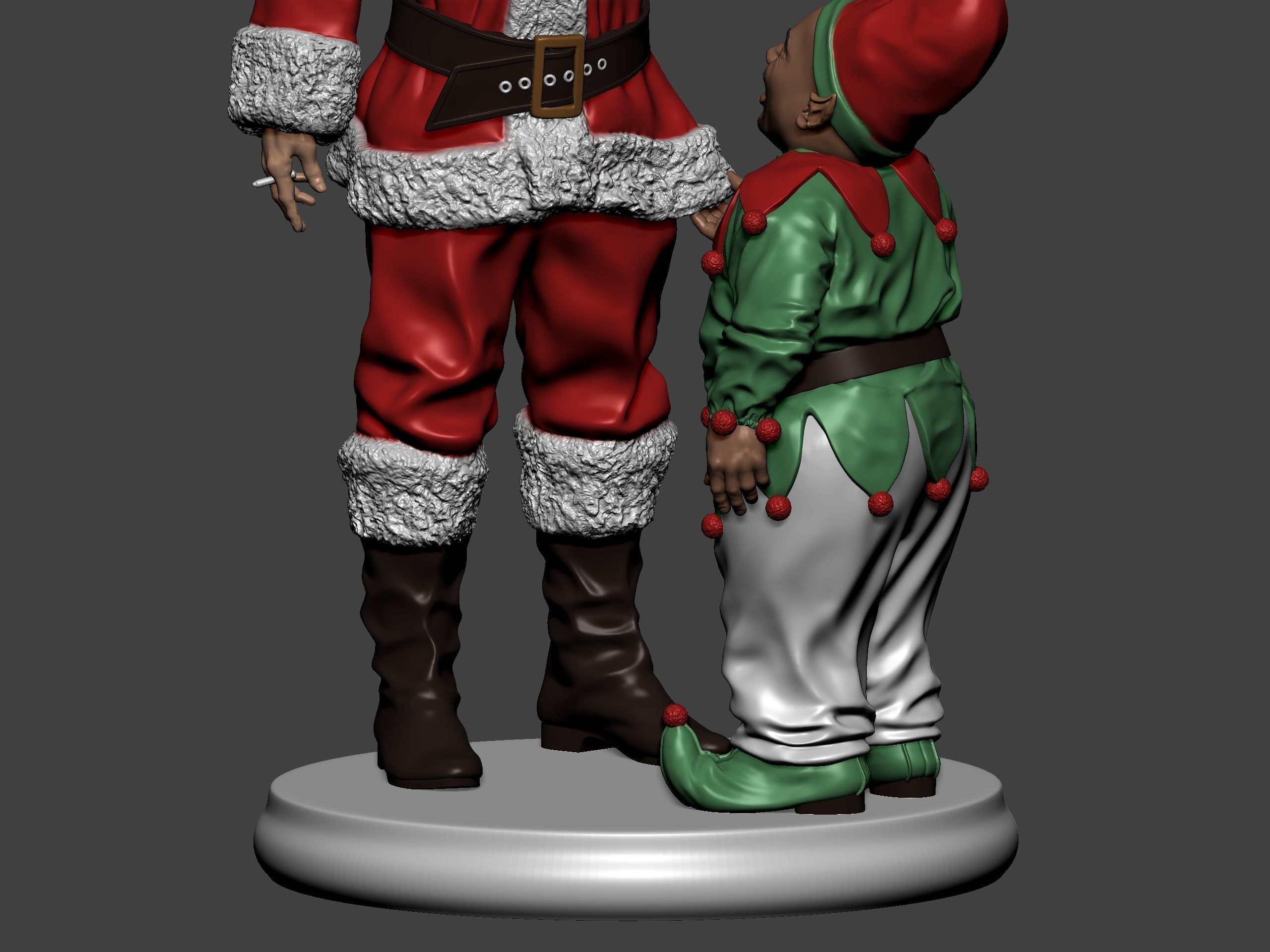 Bad Santa movie characters Willie and Marcus 3D print model_38