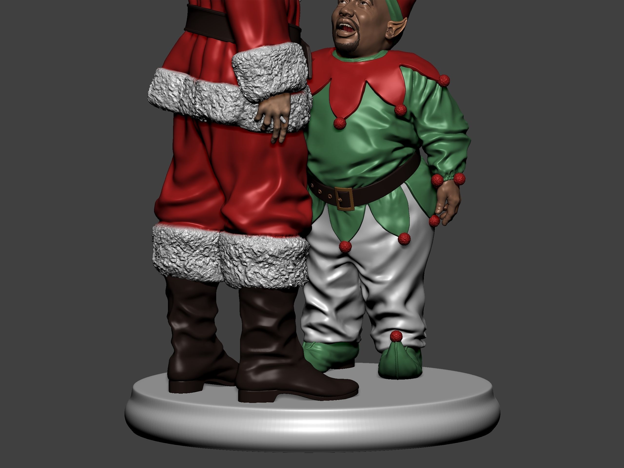 Bad Santa movie characters Willie and Marcus 3D print model_50