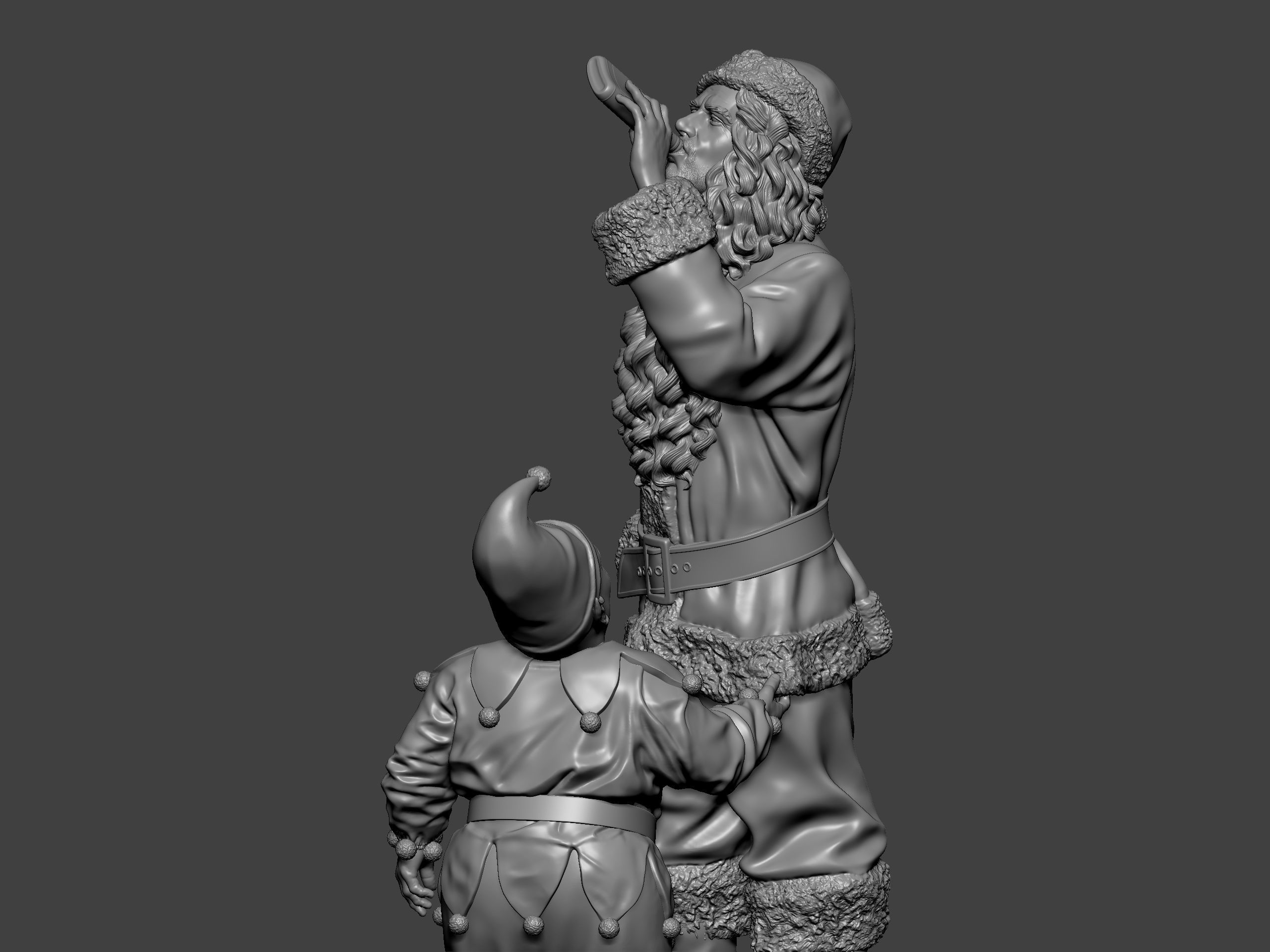 Bad Santa movie characters Willie and Marcus 3D print model_27
