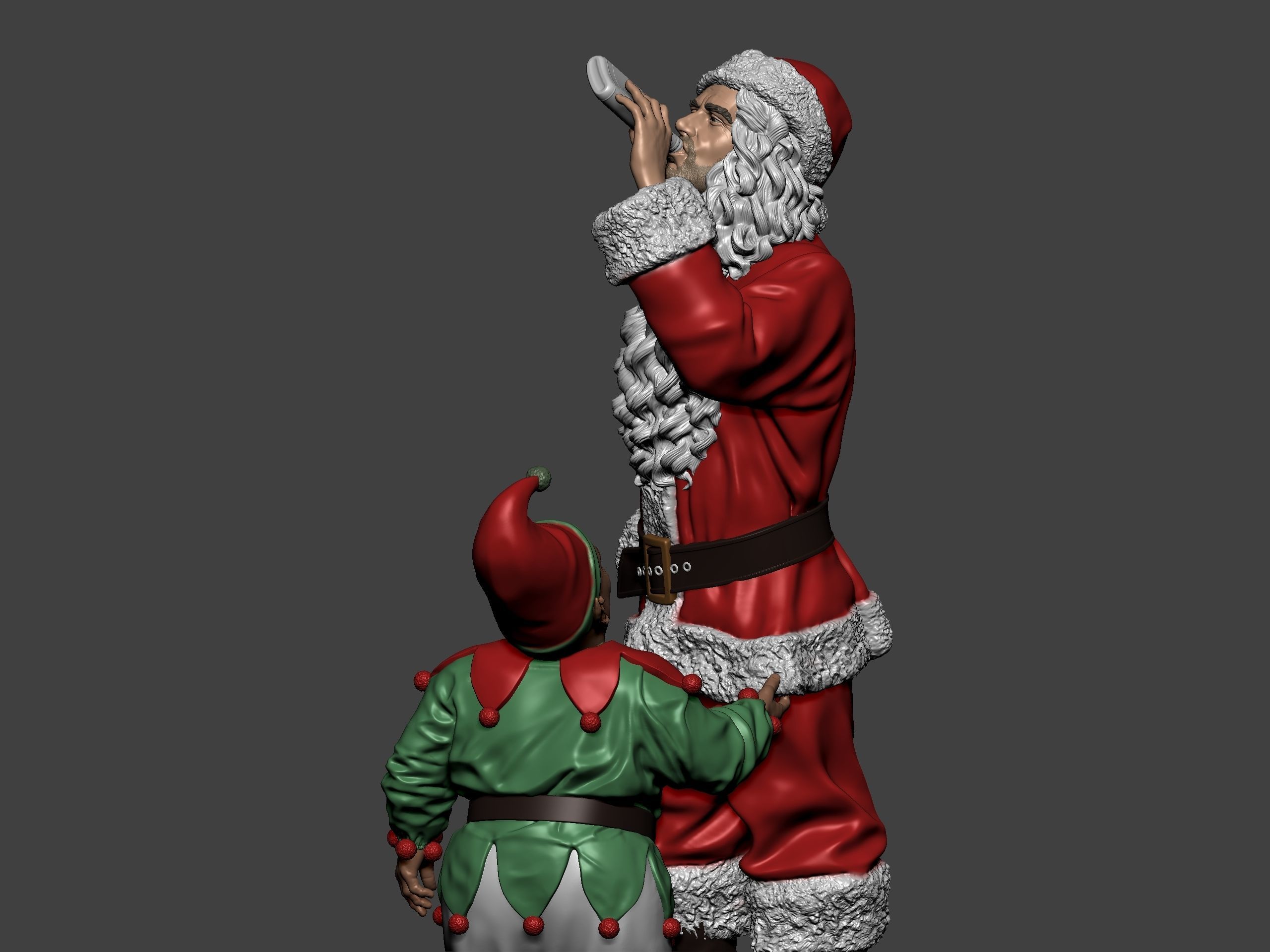 Bad Santa movie characters Willie and Marcus 3D print model_26