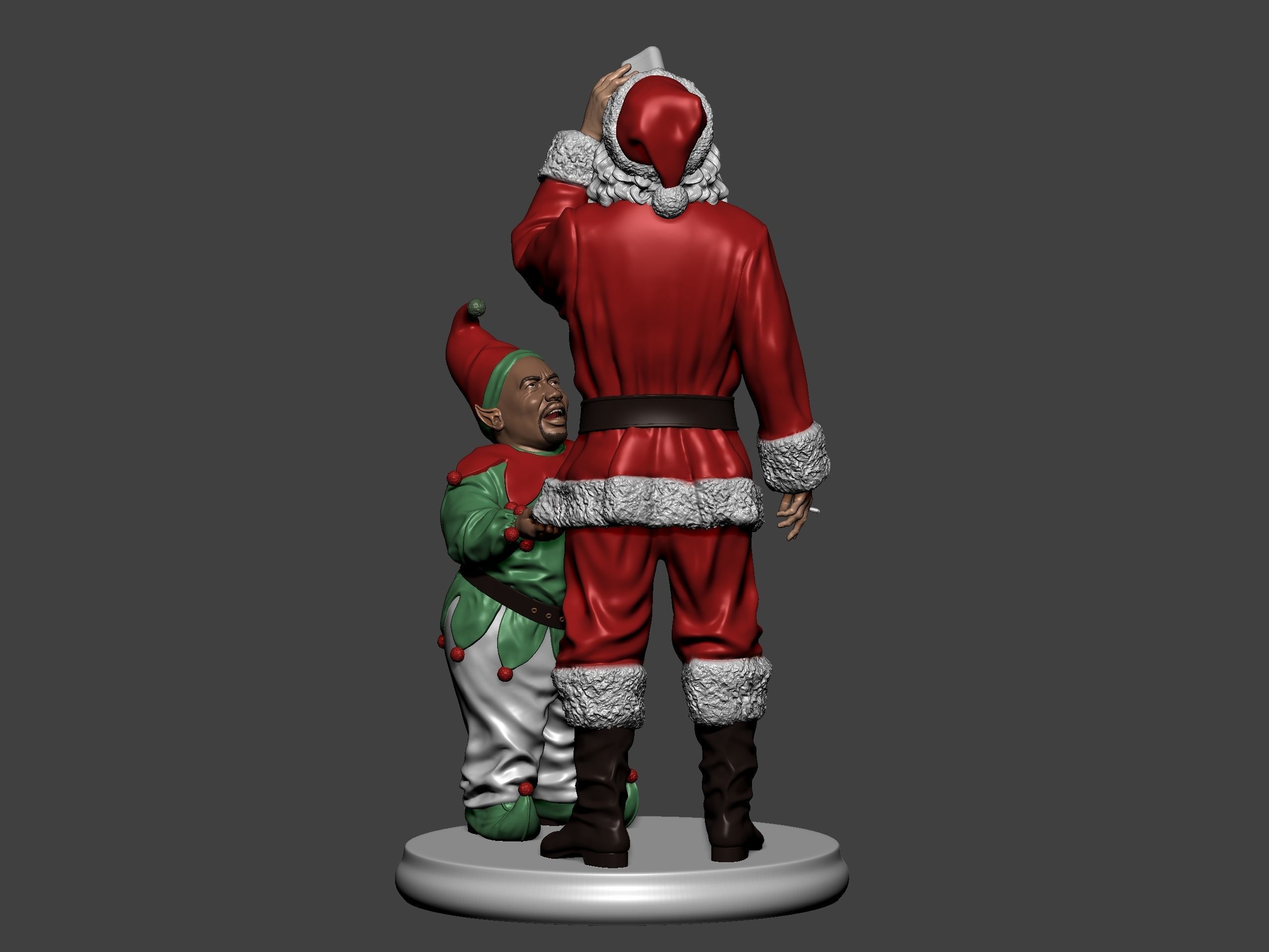 Bad Santa movie characters Willie and Marcus 3D print model_14