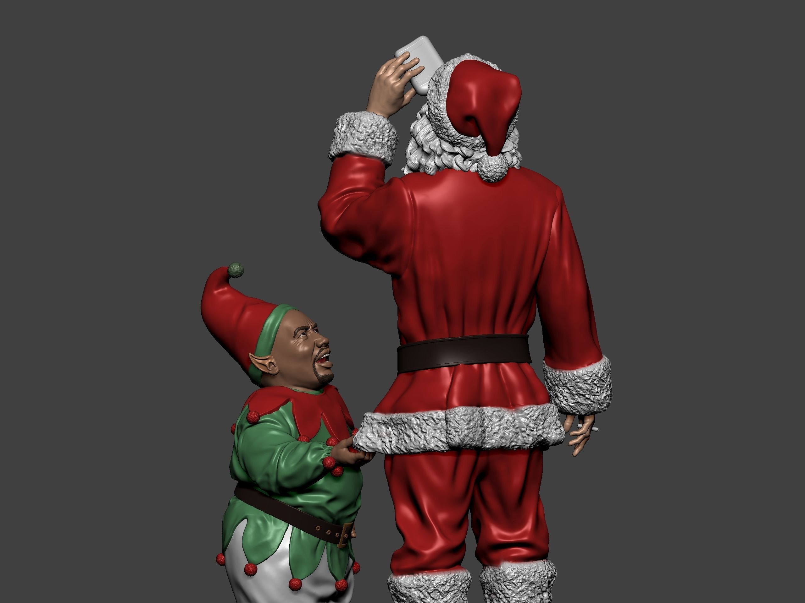 Bad Santa movie characters Willie and Marcus 3D print model_30