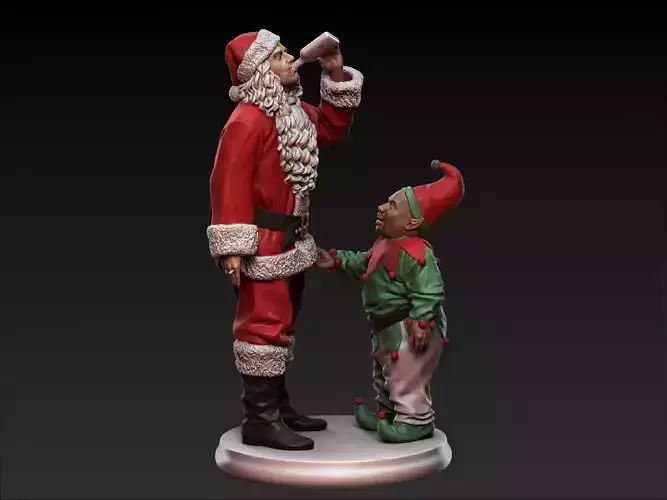 Bad Santa movie characters Willie and Marcus 3D print model