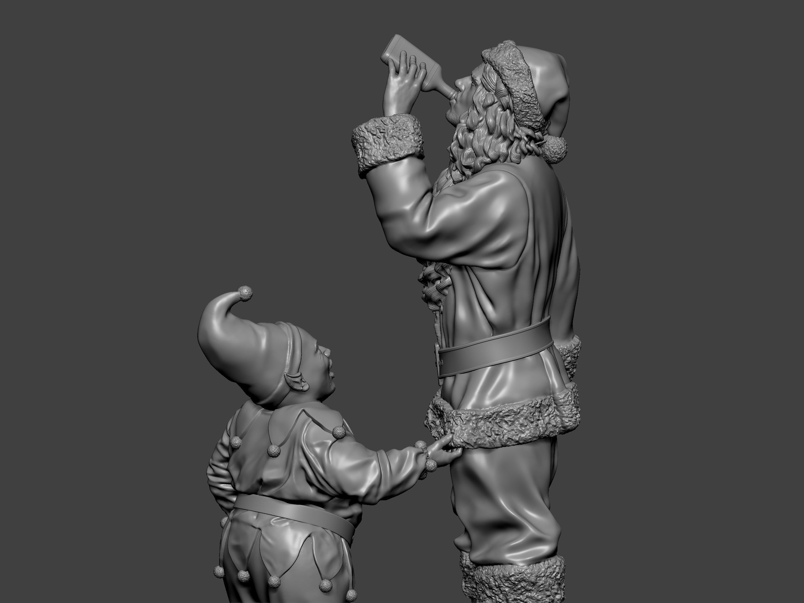 Bad Santa movie characters Willie and Marcus 3D print model_29