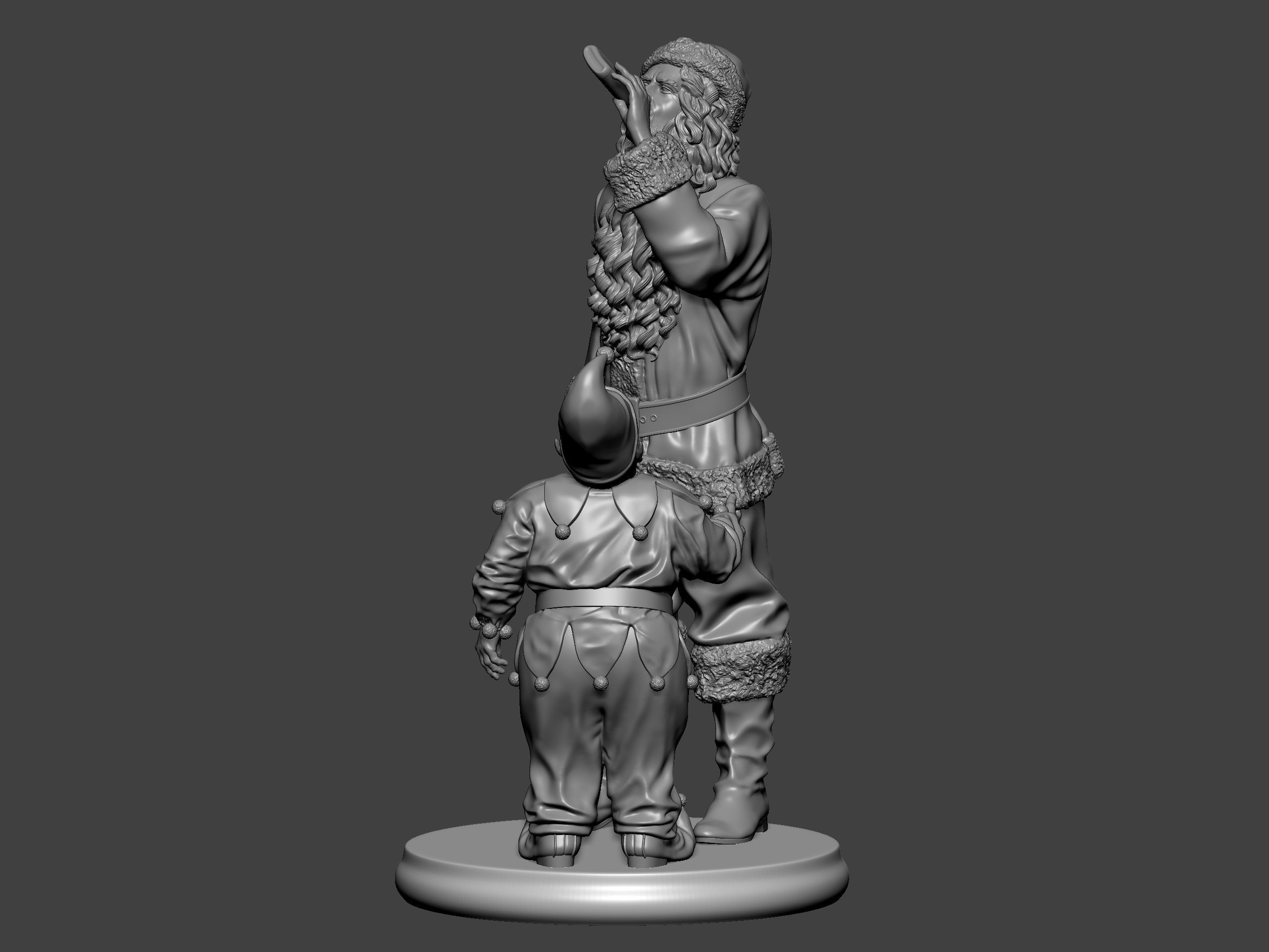 Bad Santa movie characters Willie and Marcus 3D print model_9
