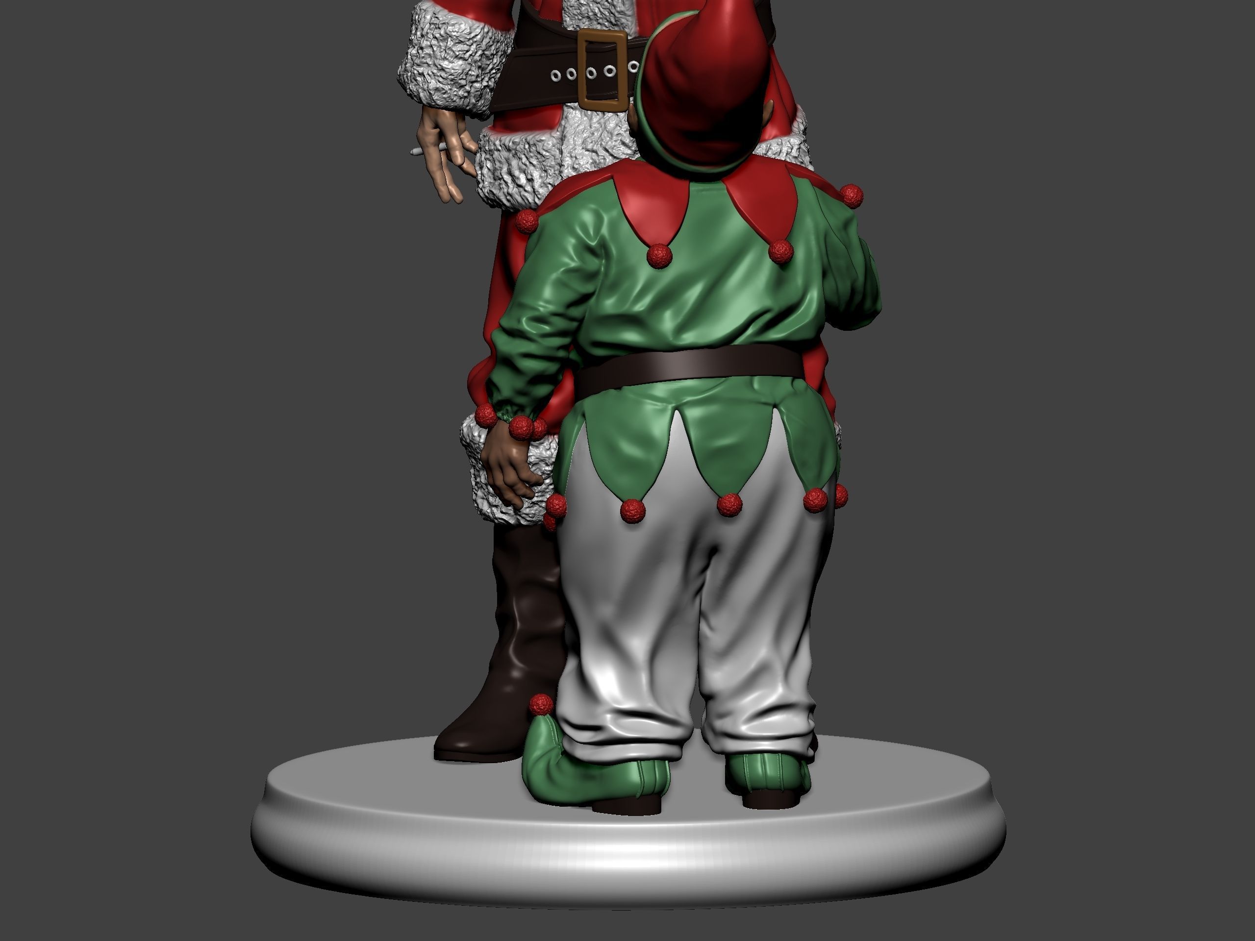 Bad Santa movie characters Willie and Marcus 3D print model_40