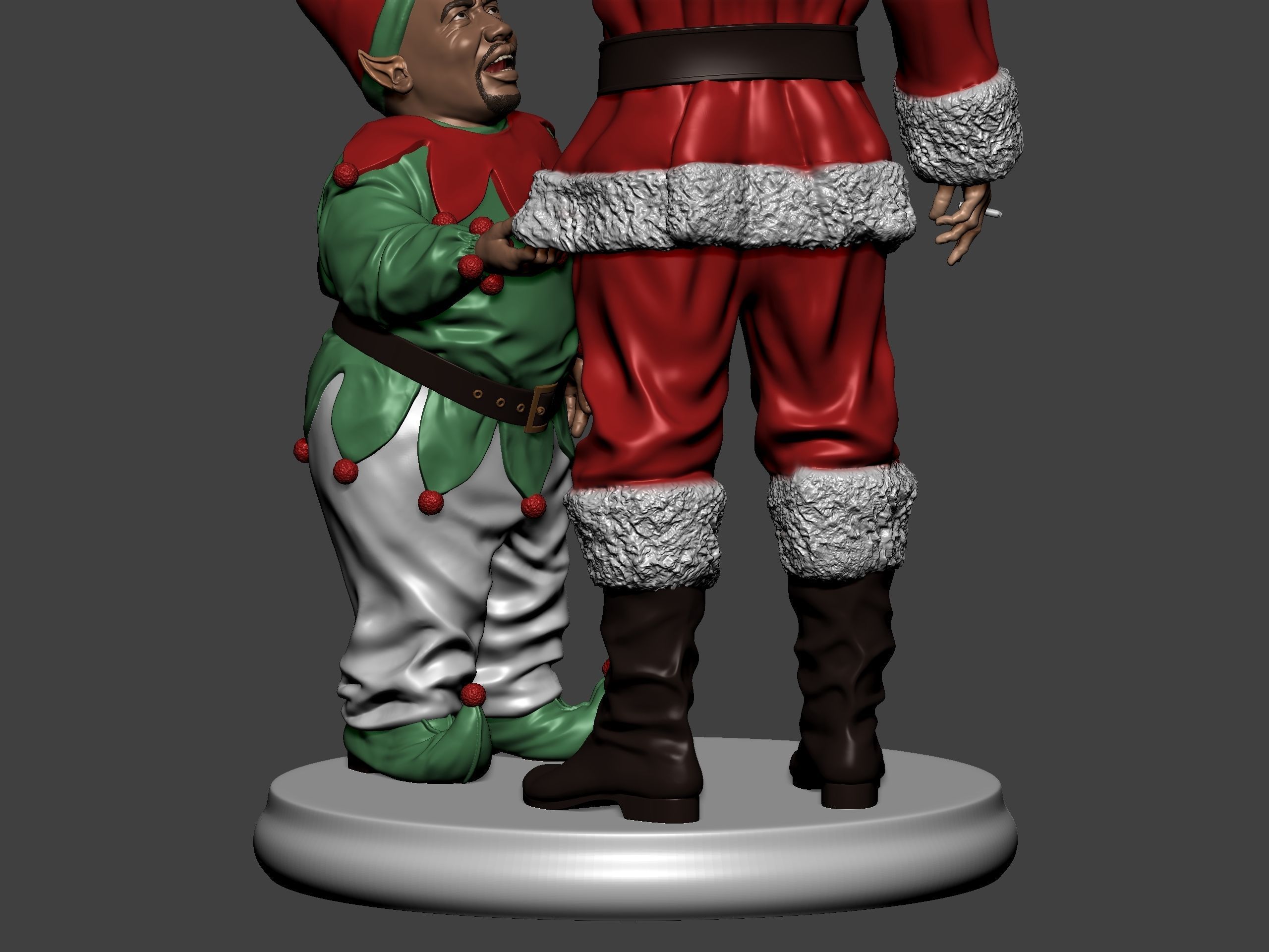 Bad Santa movie characters Willie and Marcus 3D print model_46