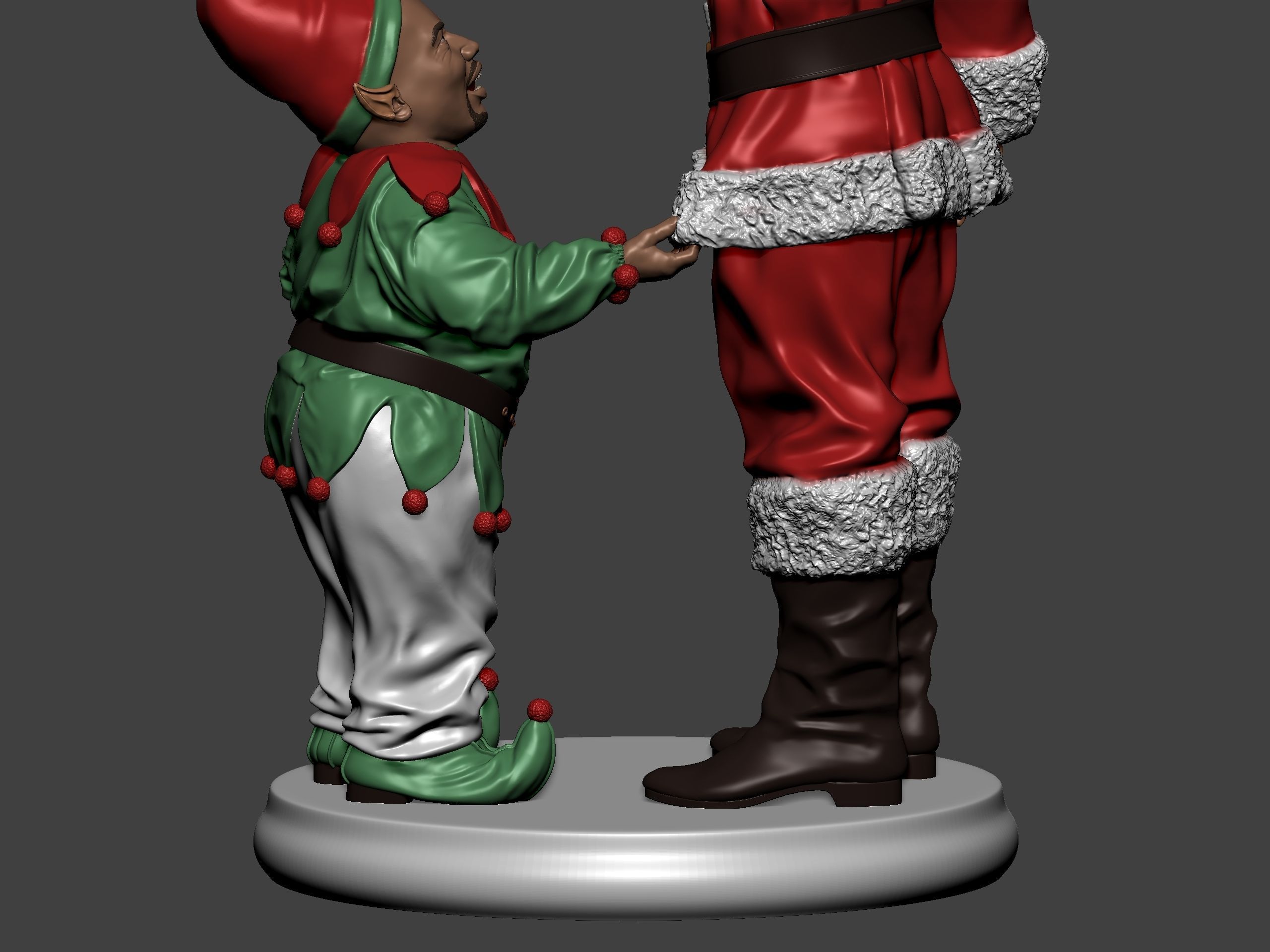 Bad Santa movie characters Willie and Marcus 3D print model_44