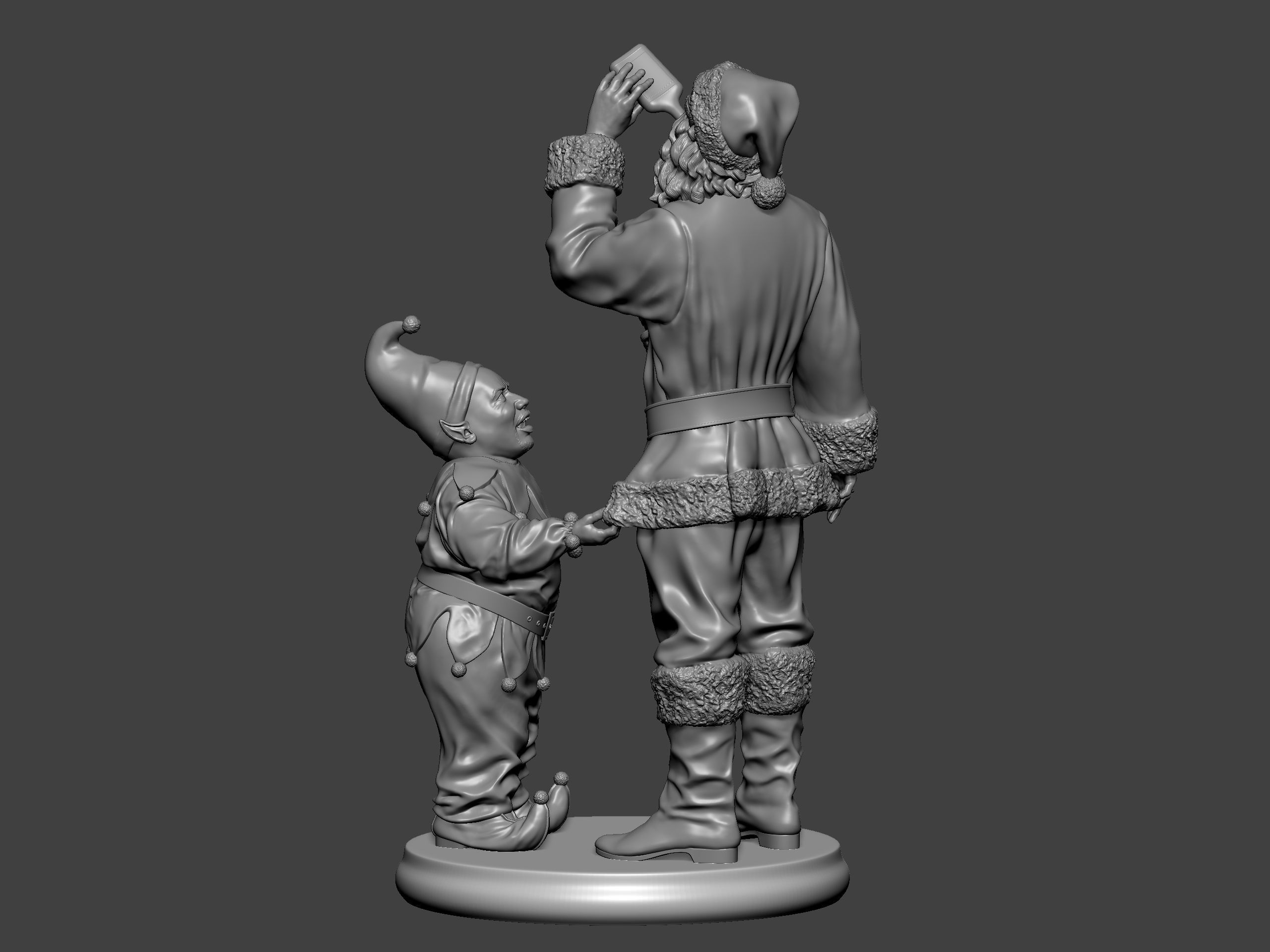 Bad Santa movie characters Willie and Marcus 3D print model_13
