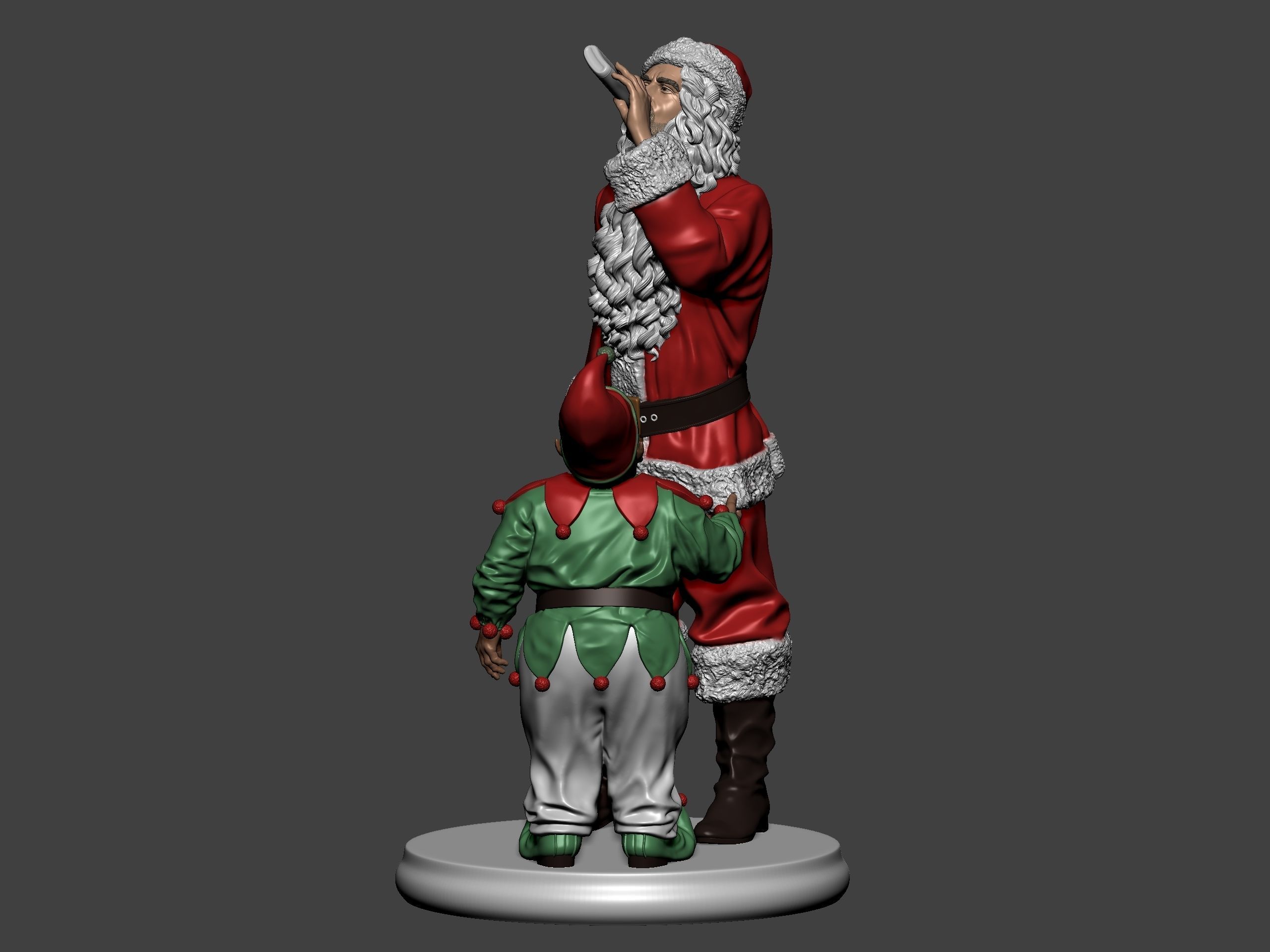 Bad Santa movie characters Willie and Marcus 3D print model_8
