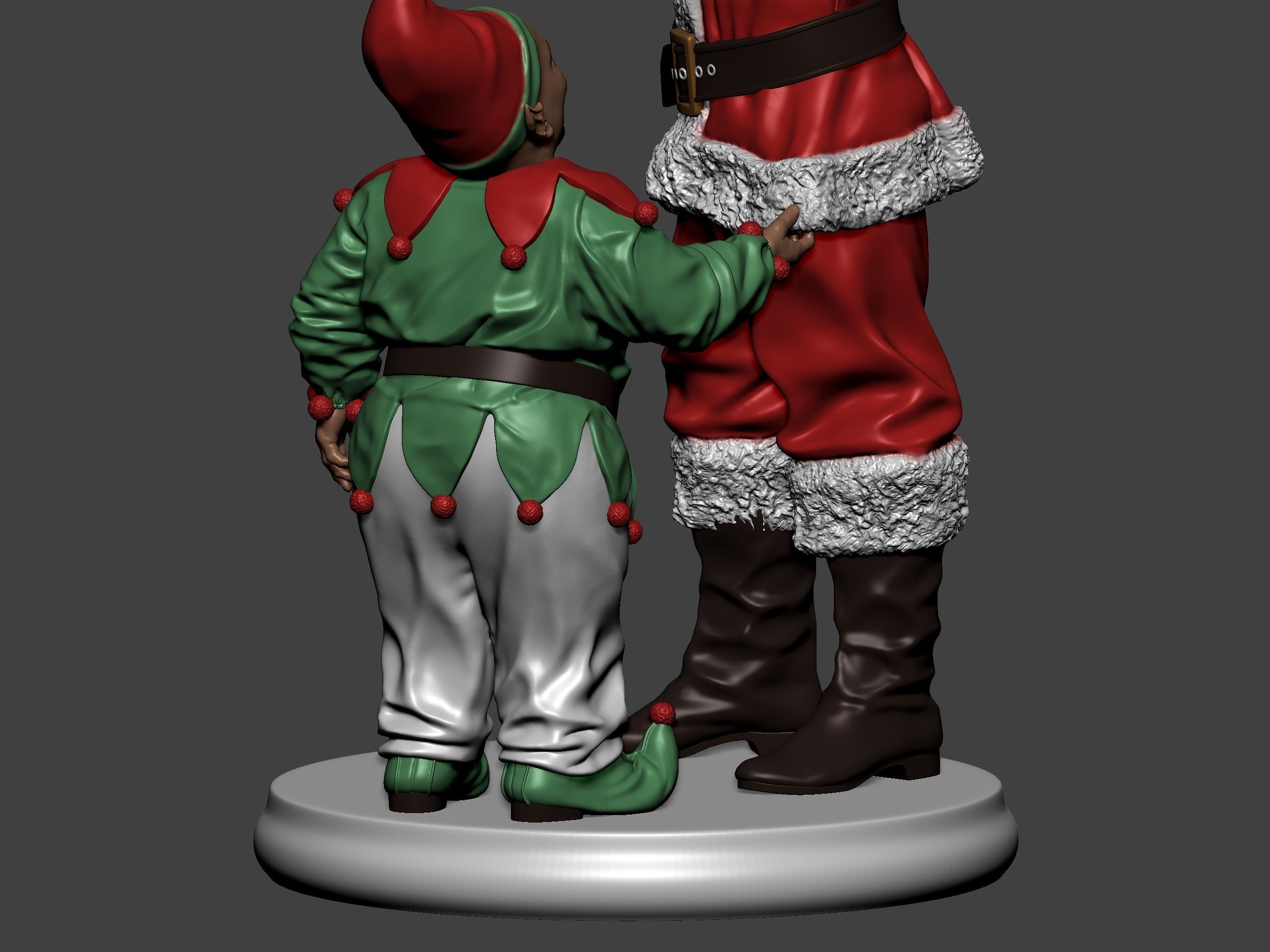 Bad Santa movie characters Willie and Marcus 3D print model_42