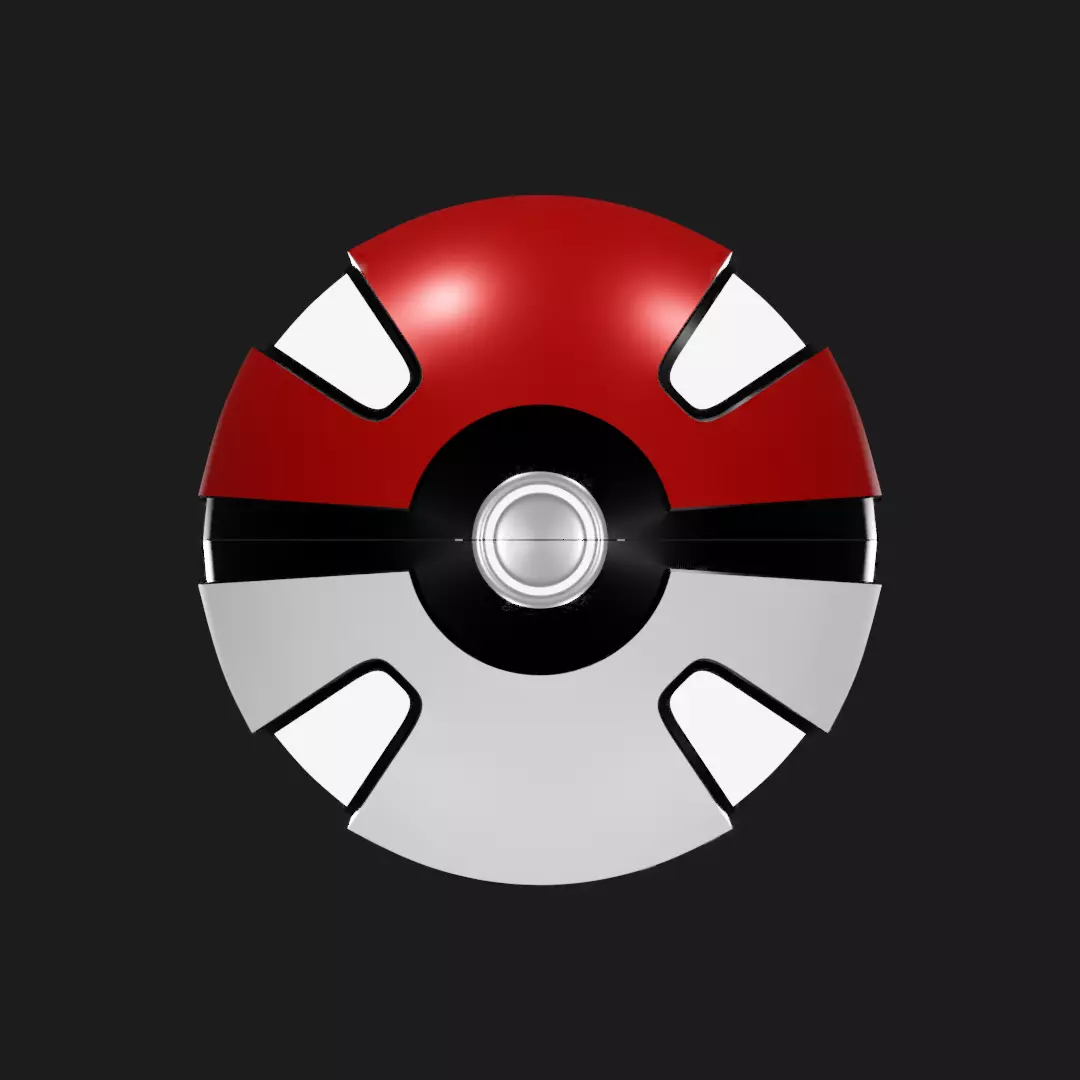pokeball pokemon Free 3D print model