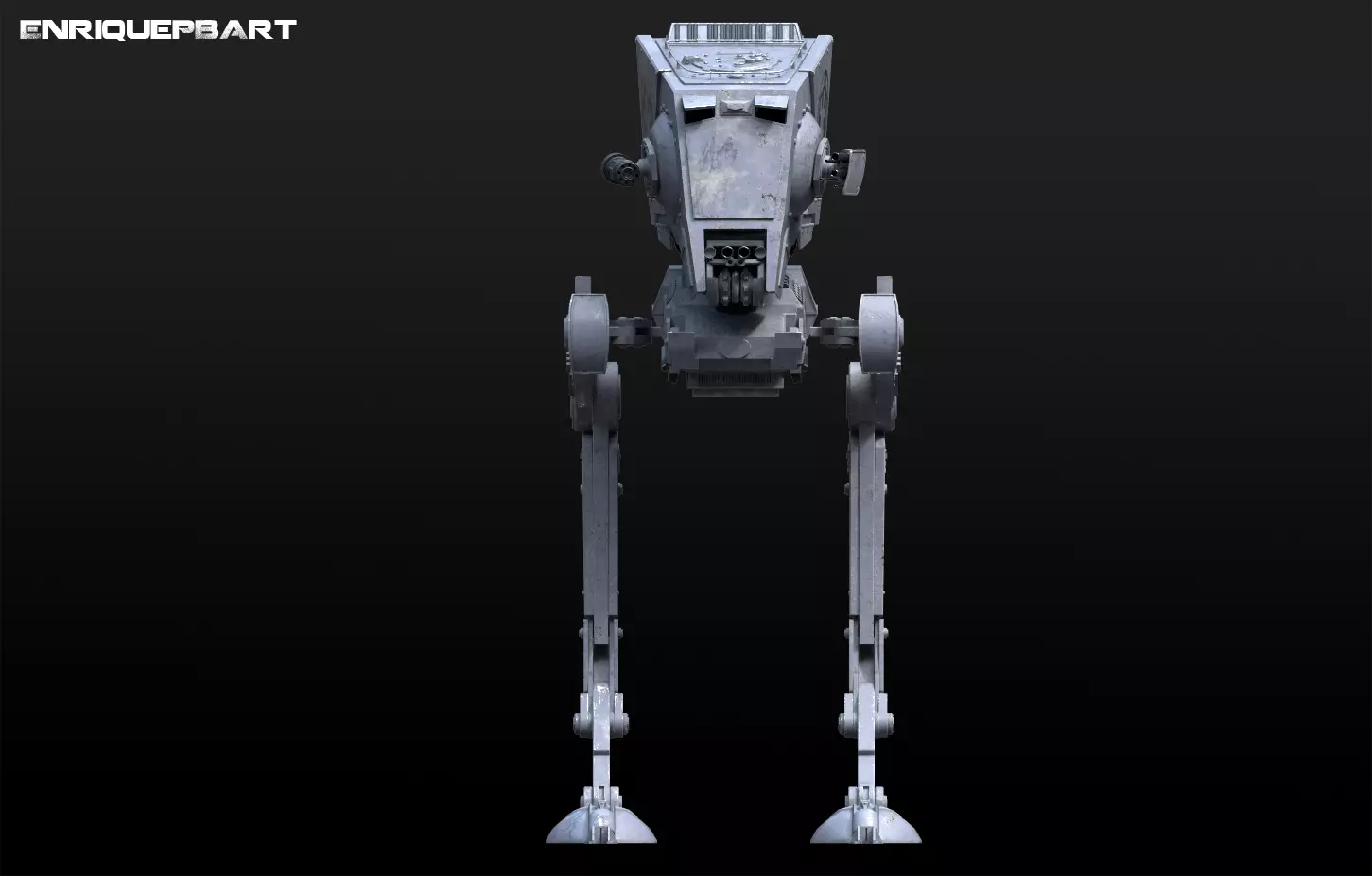 Star Wars AT-ST vehicle 3D model_0