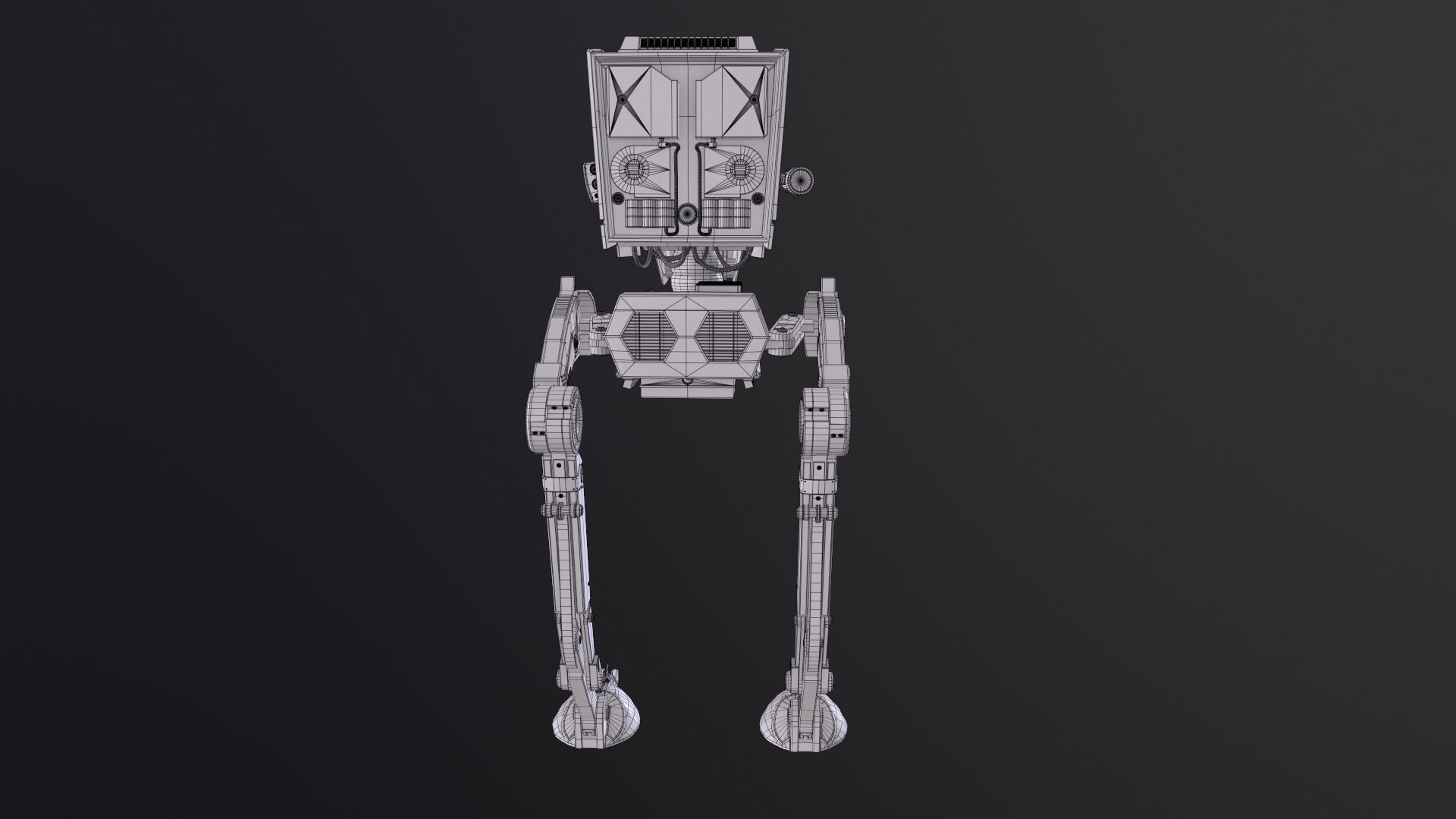 Star Wars AT-ST vehicle 3D model_11